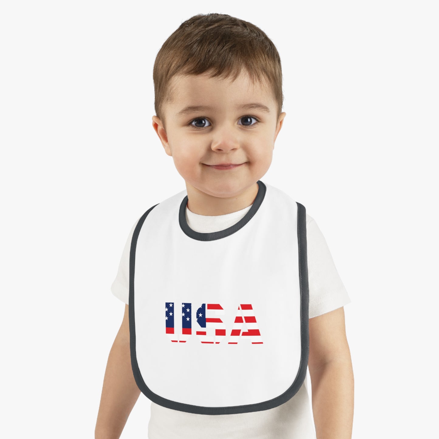 USA Bib for Babies, Americana Baby Bib, Infant Dining Essential, Gift for New Parents, Baby Shower, Fourth of July