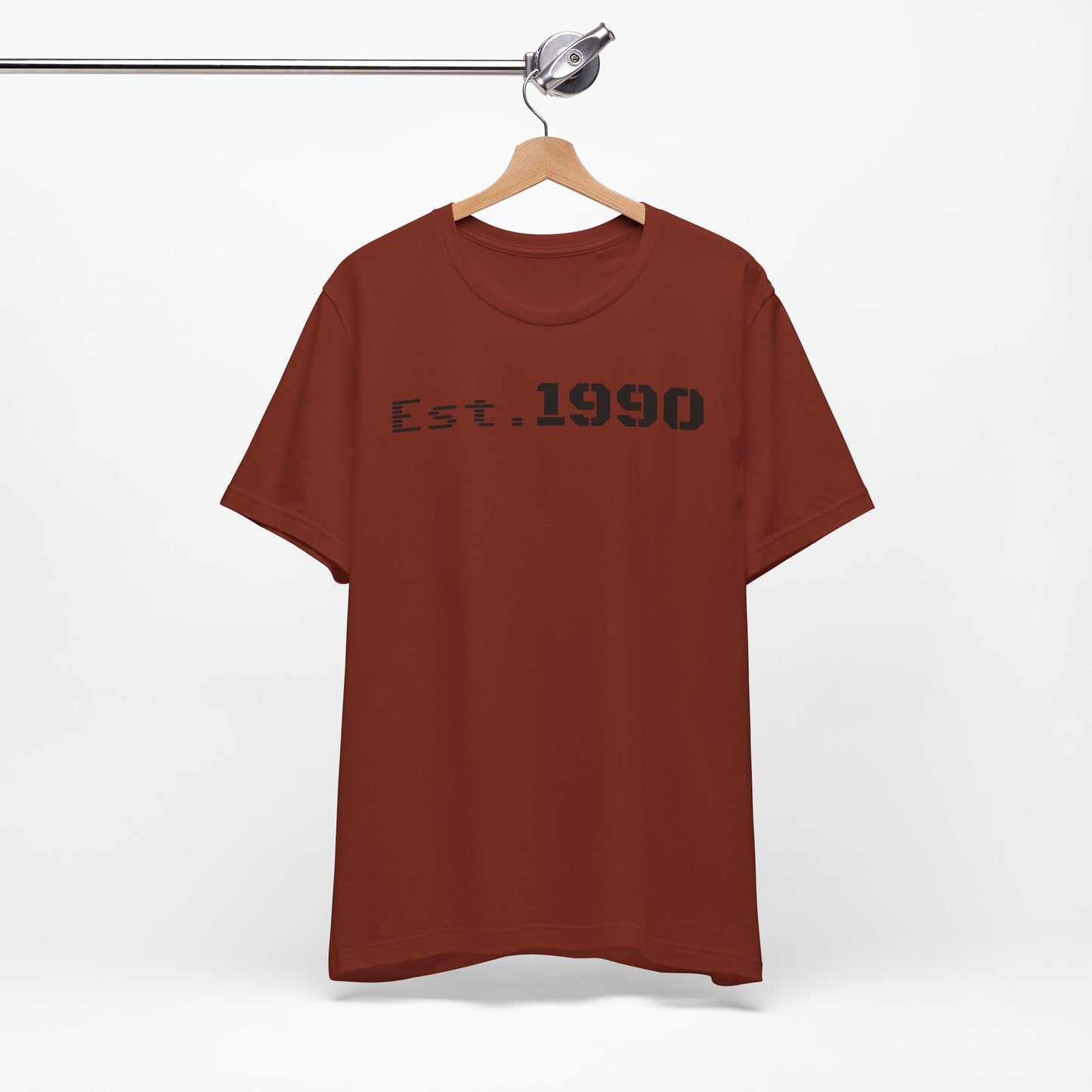 Unisex Est. 1990 Nostalgic Jersey Tee - Perfect Gift, Vintage Style, Retro Fashion, Birthday Celebration, Casual Wear