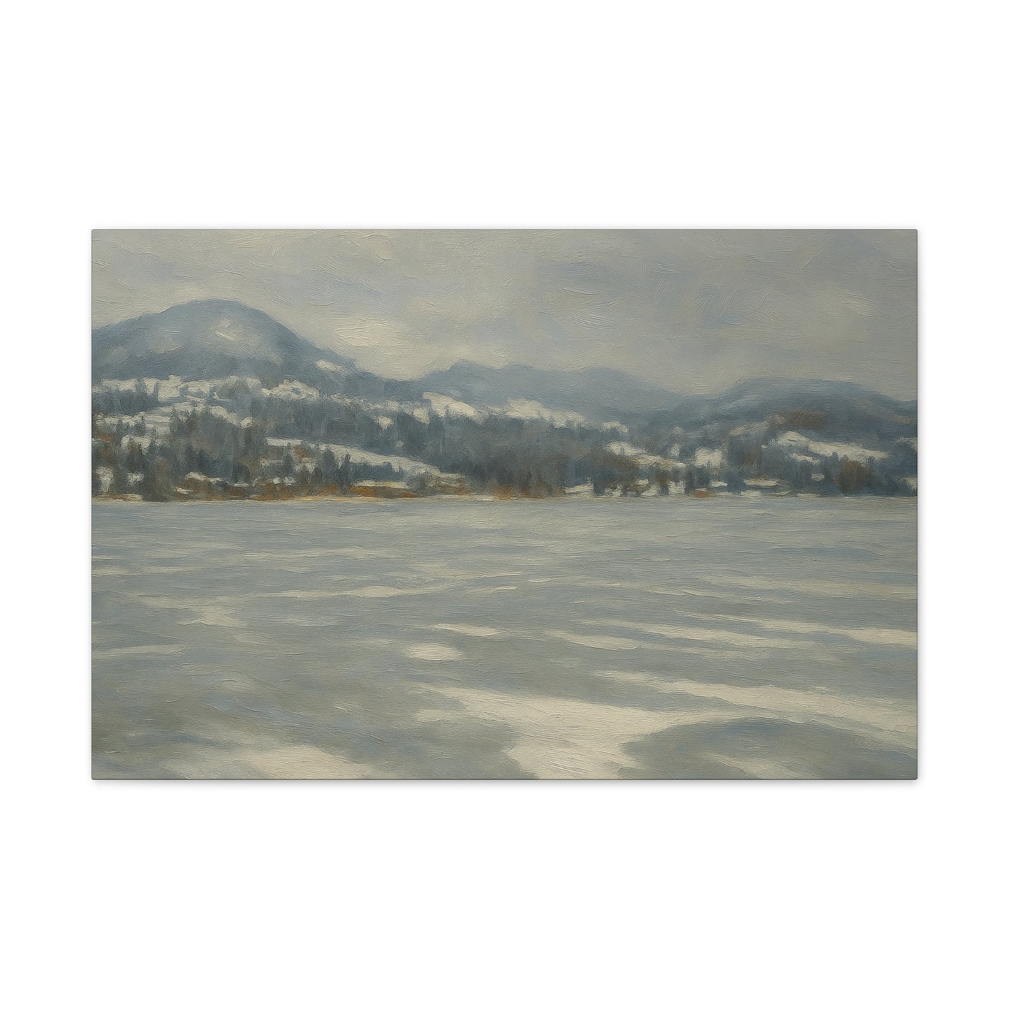 Serene Winter Landscape Canvas