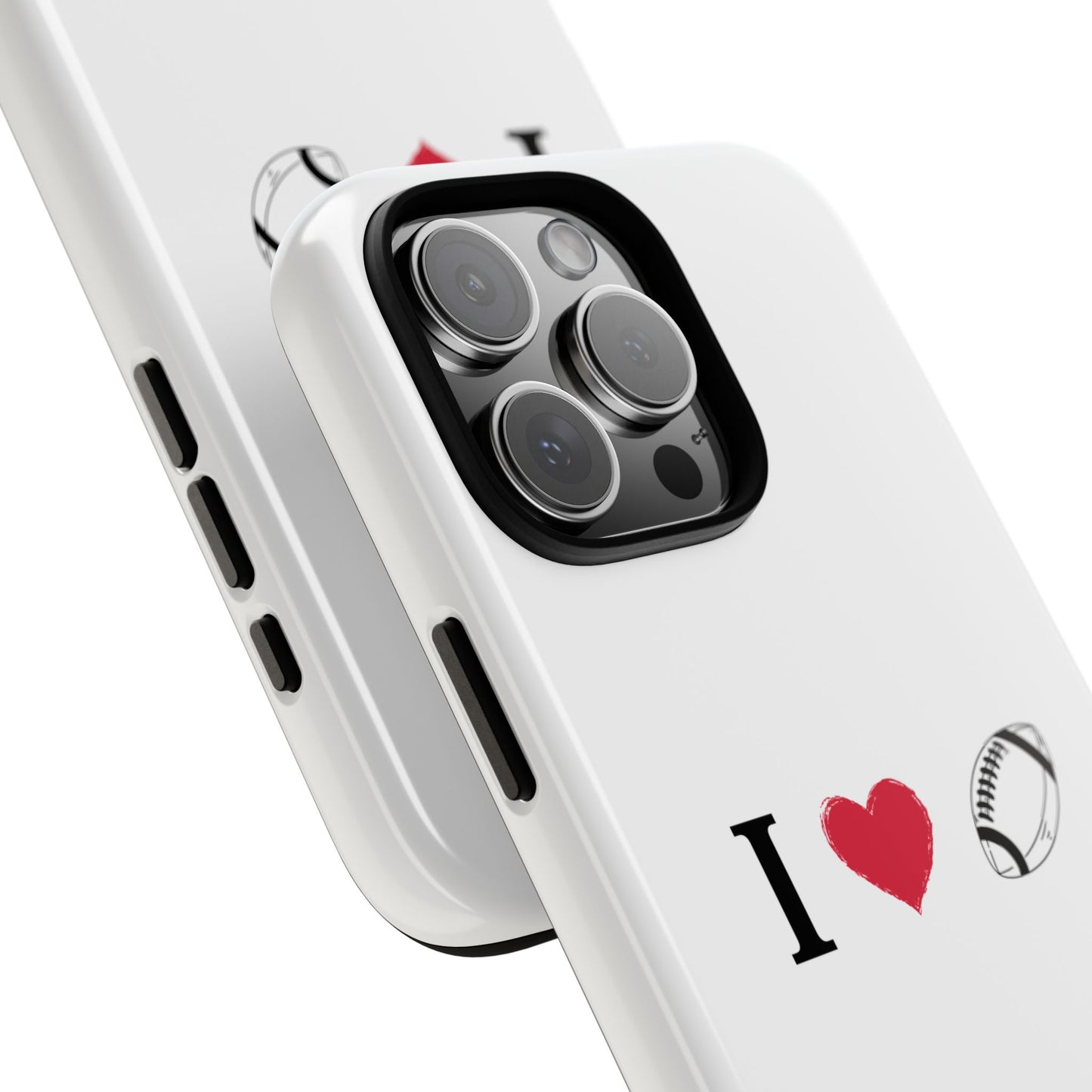 Football Love Phone Case - Tough Cases, Unique Sports Lover Gift, Personalized Cellphone Cover, Birthday Present, Sports Equipment