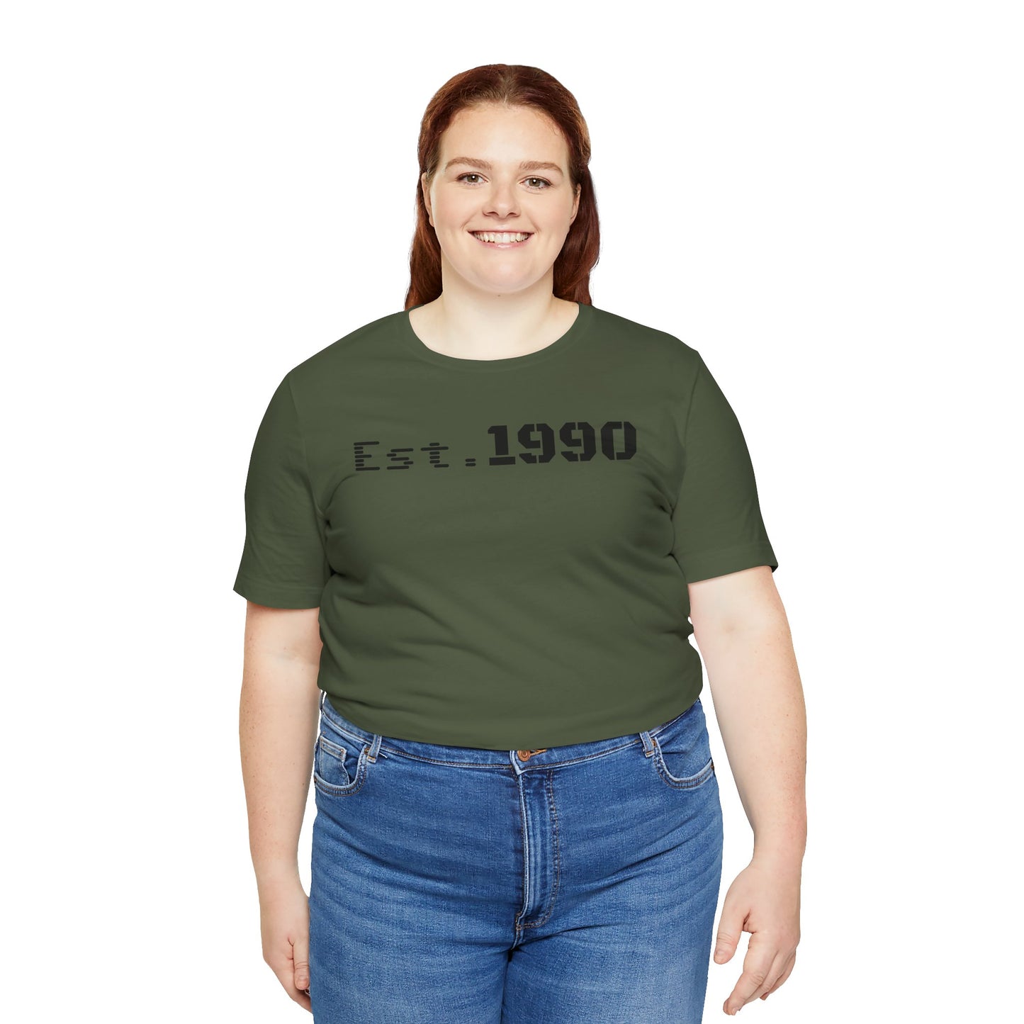 Unisex Est. 1990 Nostalgic Jersey Tee - Perfect Gift, Vintage Style, Retro Fashion, Birthday Celebration, Casual Wear