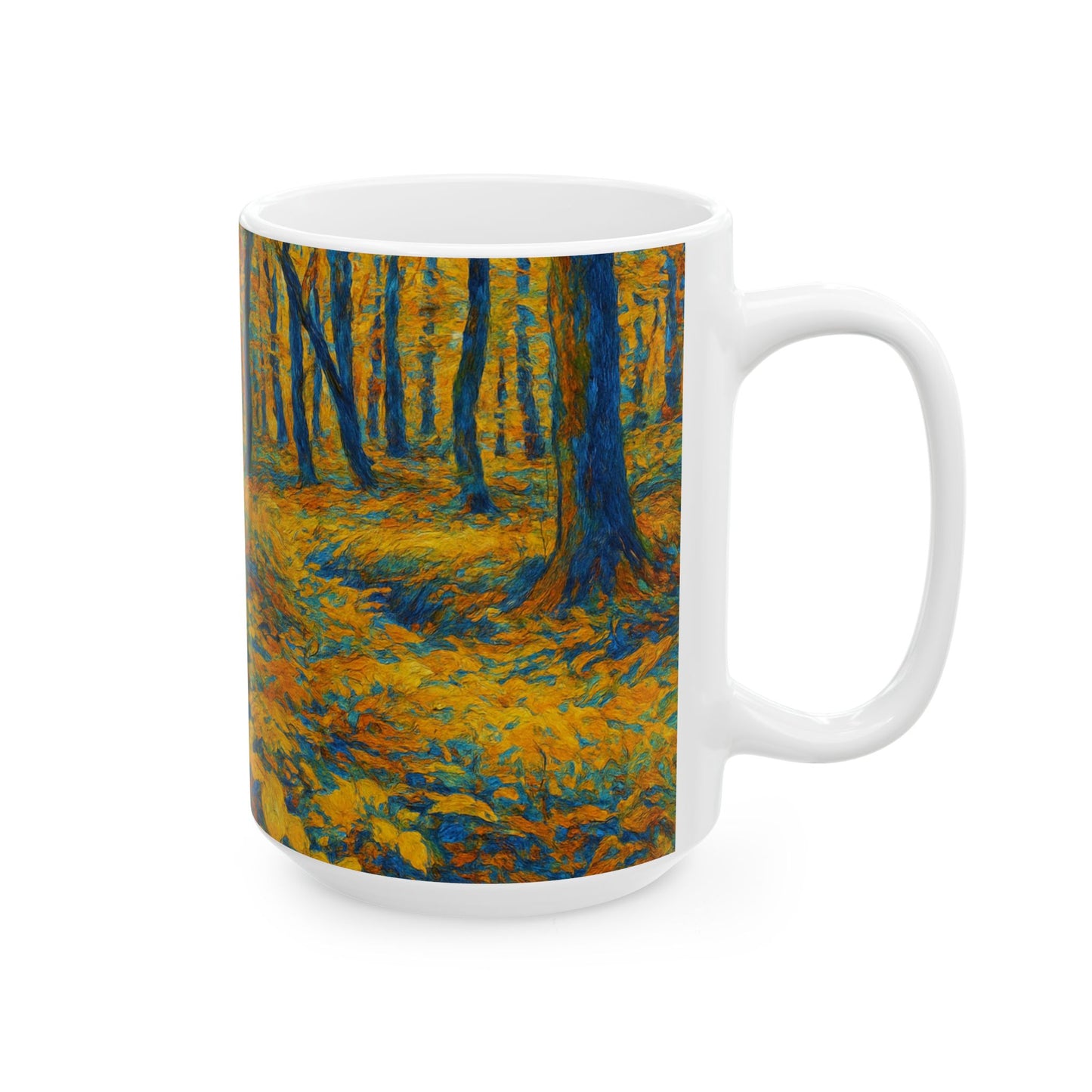 Ceramic Mug - Autumn Forest, Cozy Drinks, Hot Beverages, Nature Lovers Gift, Fall Decor