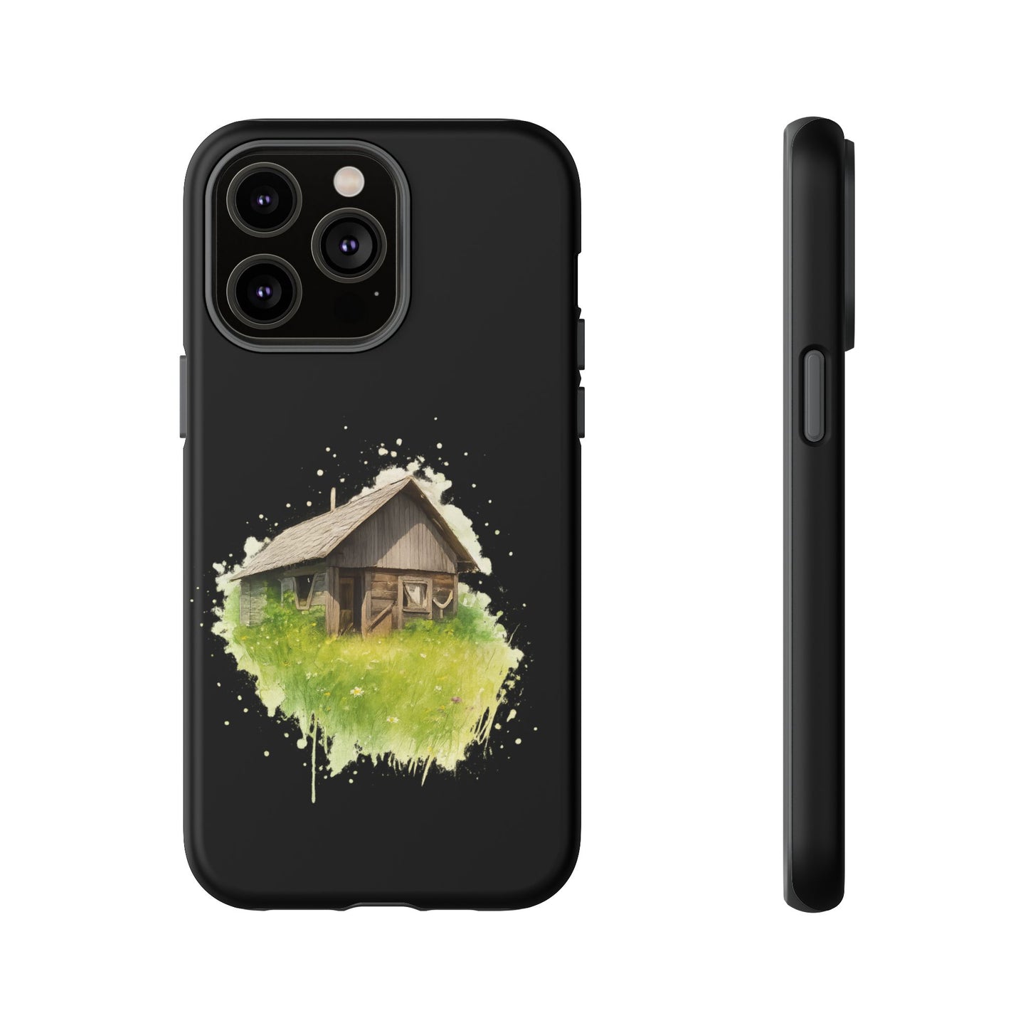 Rustic Farmhouse Phone Case, Cute Cottage Design, Tough Cases for Nature Lovers, Eco-Friendly Gift, Customizable Tech Accessories