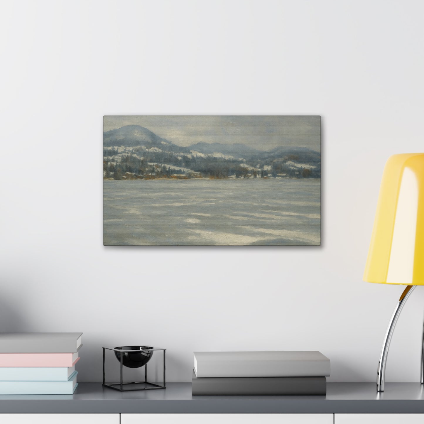 Serene Winter Landscape Canvas
