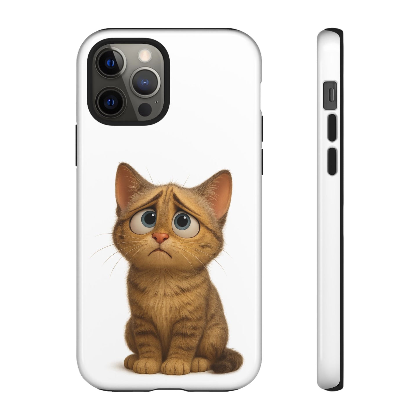 Cute Cat Phone Case, Funny Kitty Case, Animal Lover Gift, Cat Lover Accessory, Unique Cat Design Case, Pet Mom Gift