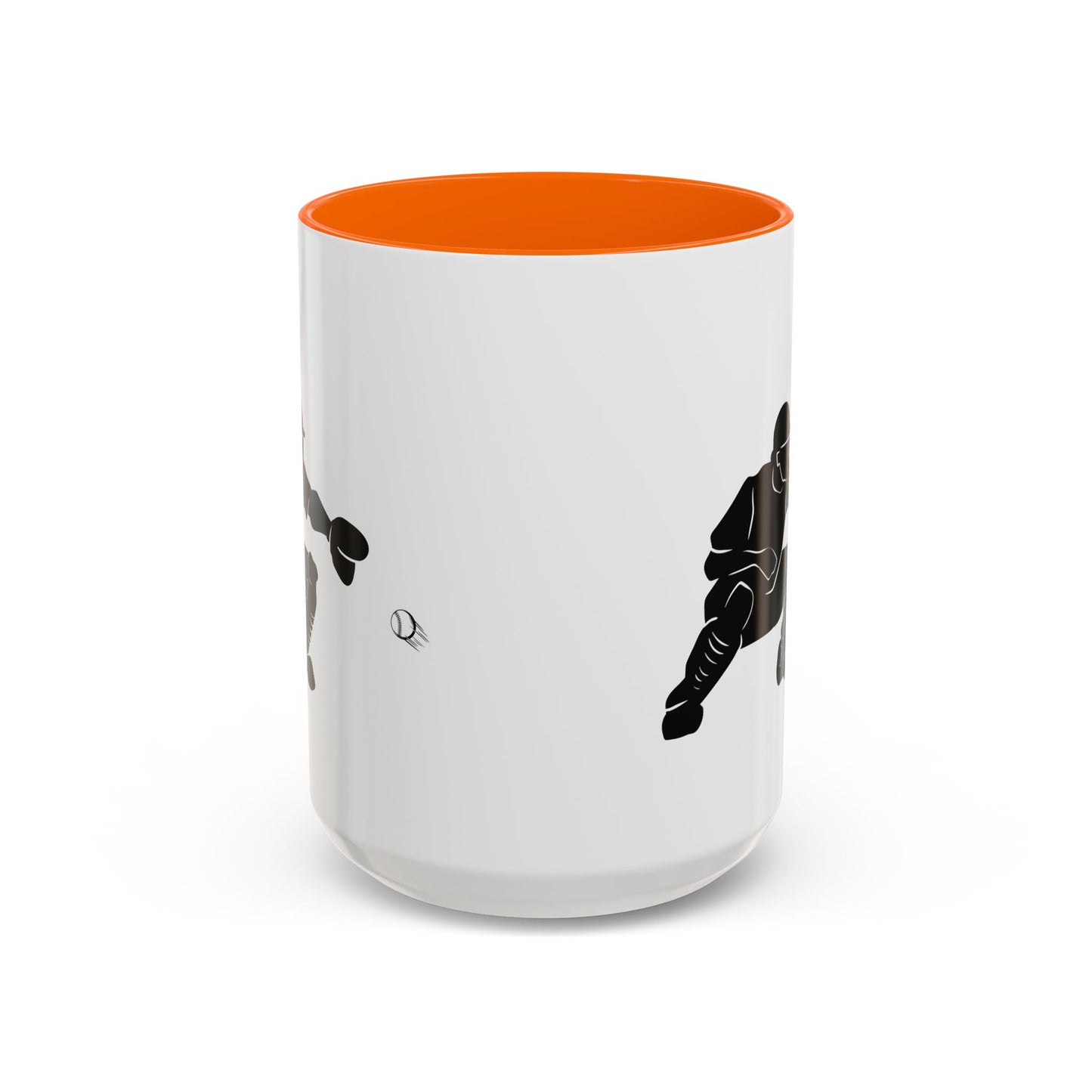 Baseball Catcher Coffee Mug, Sports Gift for Coaches, Black Accent Mug for Fans, Perfect for Birthdays & Celebrations, Unique Cup