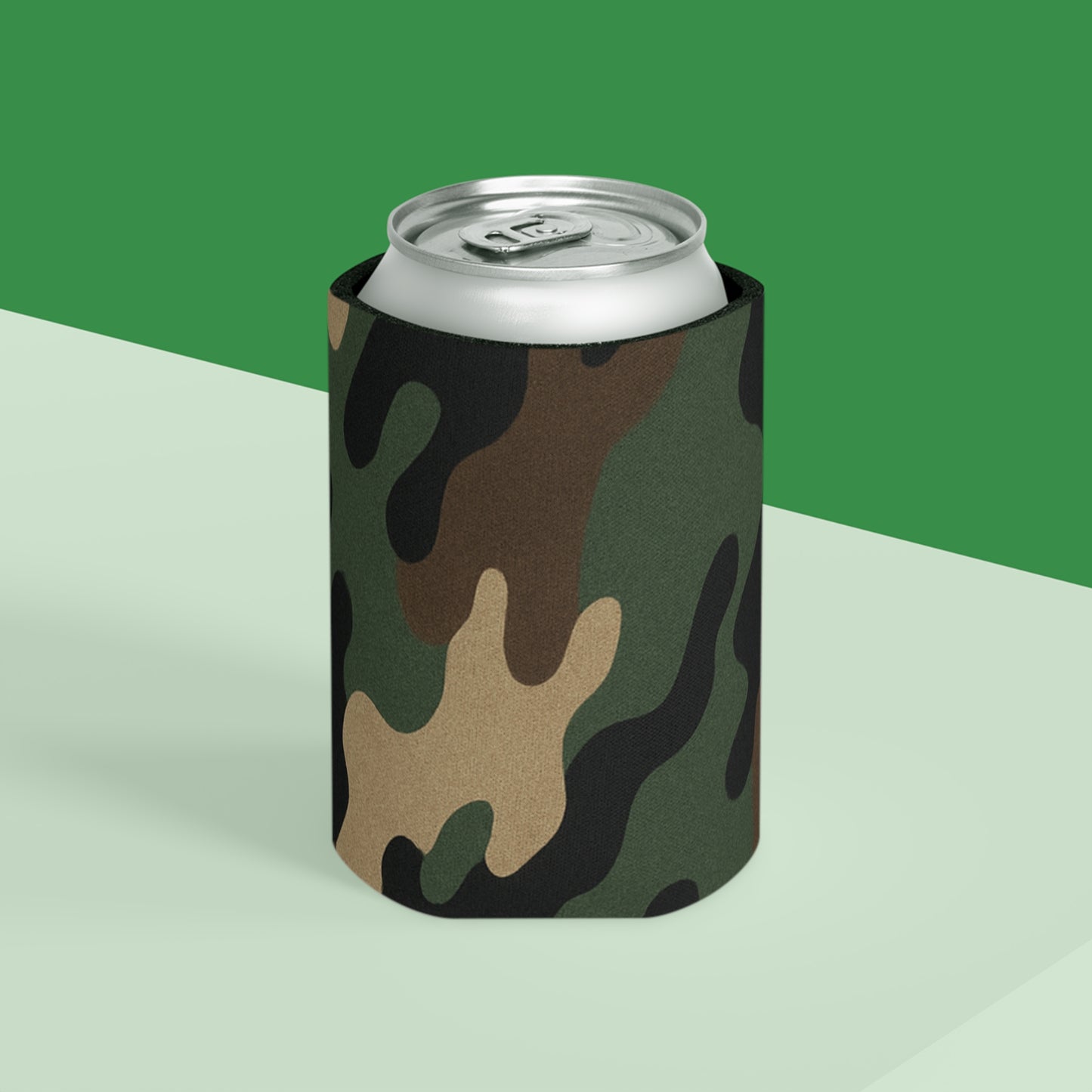 Camouflage Can Cooler | Beverage Insulator, Outdoor Parties, Gifts for Him, Hunting Accessories, Camping Gear