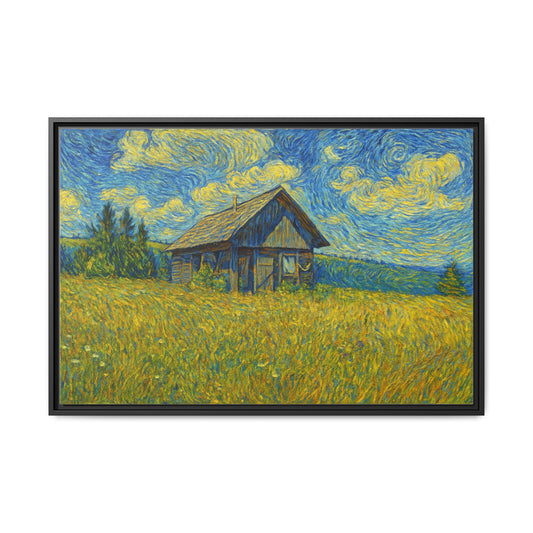 Framed Canvas Art Print, Colorful Landscape Wall Decor, Perfect Gift for Home, Office, and Art Lovers, Unique Art for Any Occasion