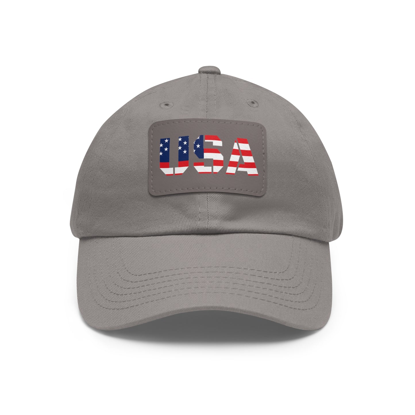 Dad Hat with USA Leather Patch