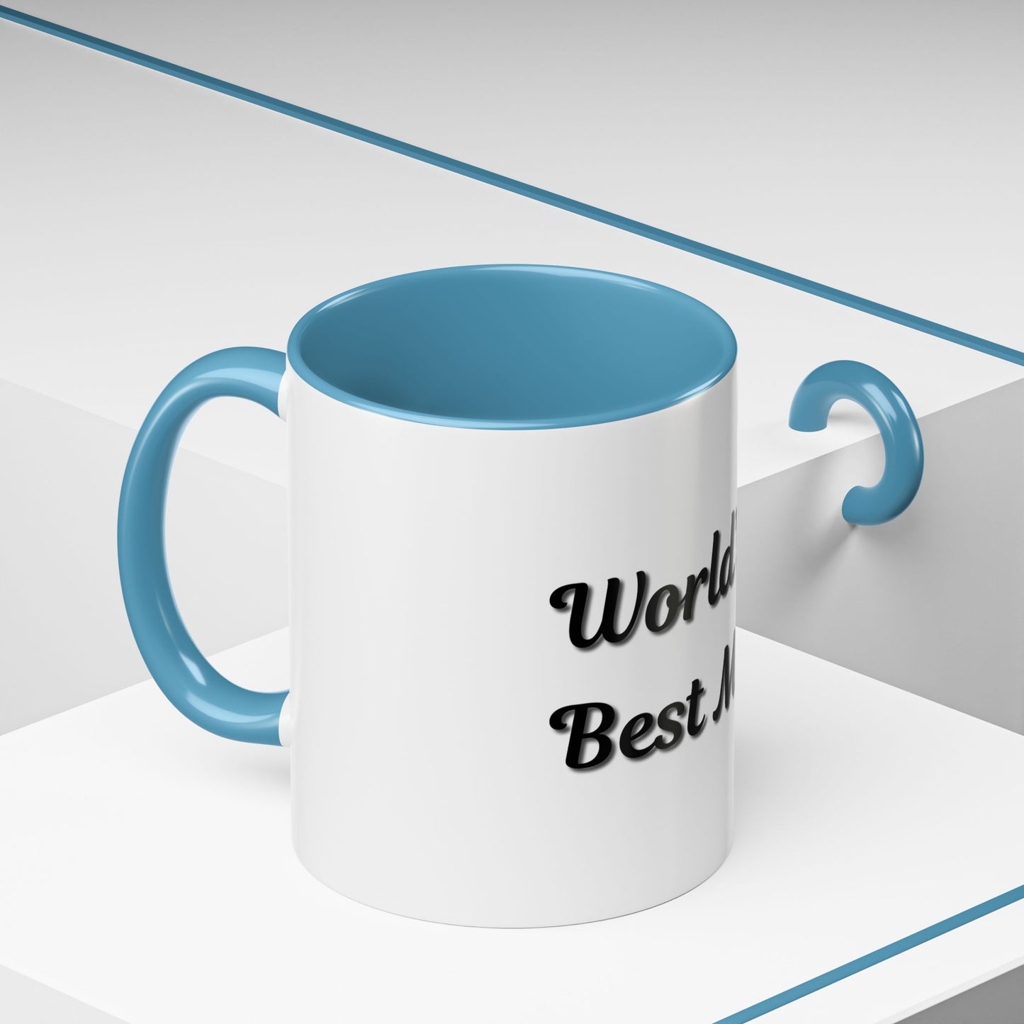 World's Best Mom Accent Coffee Mug - 11oz & 15oz - Perfect Gift for Mother's Day