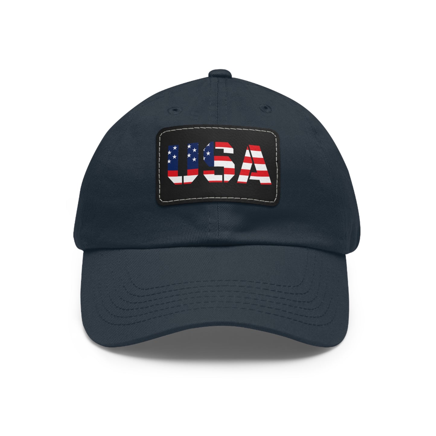 Dad Hat with USA Leather Patch