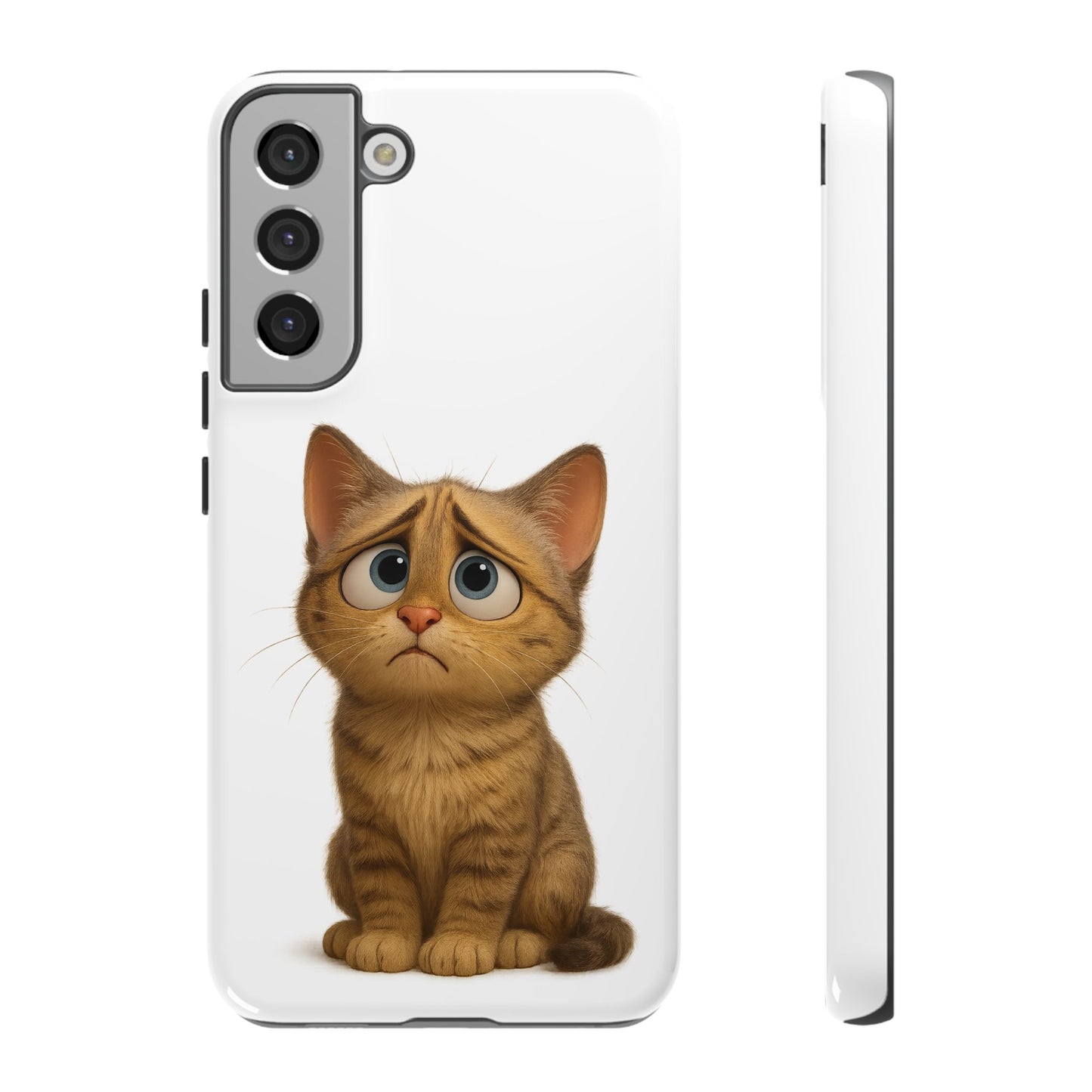 Cute Cat Phone Case, Funny Kitty Case, Animal Lover Gift, Cat Lover Accessory, Unique Cat Design Case, Pet Mom Gift