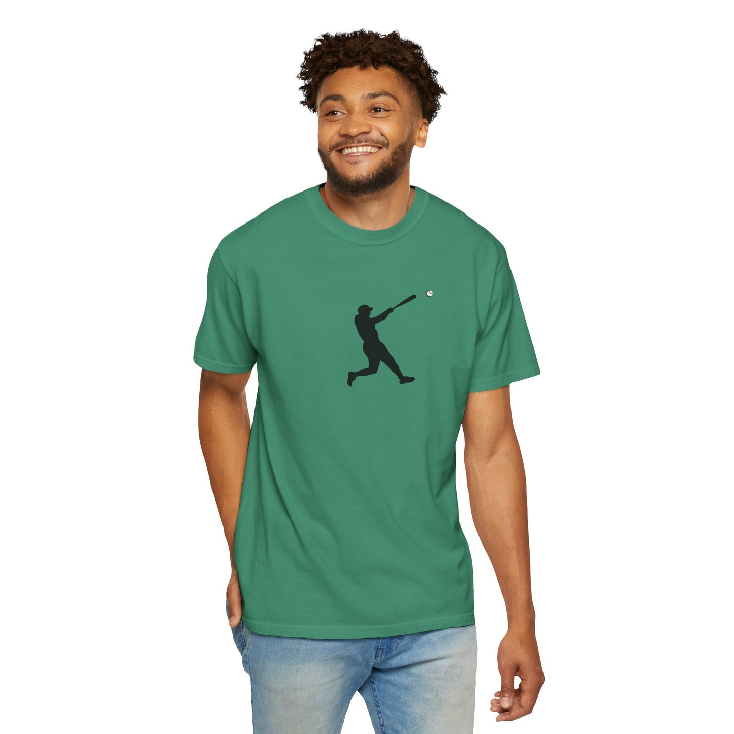 Sporty Garment-Dyed T-Shirt for Baseball Lovers, Casual Tee, Unisex Sports Shirt, Perfect Gift for Athletes, Outdoor Activities