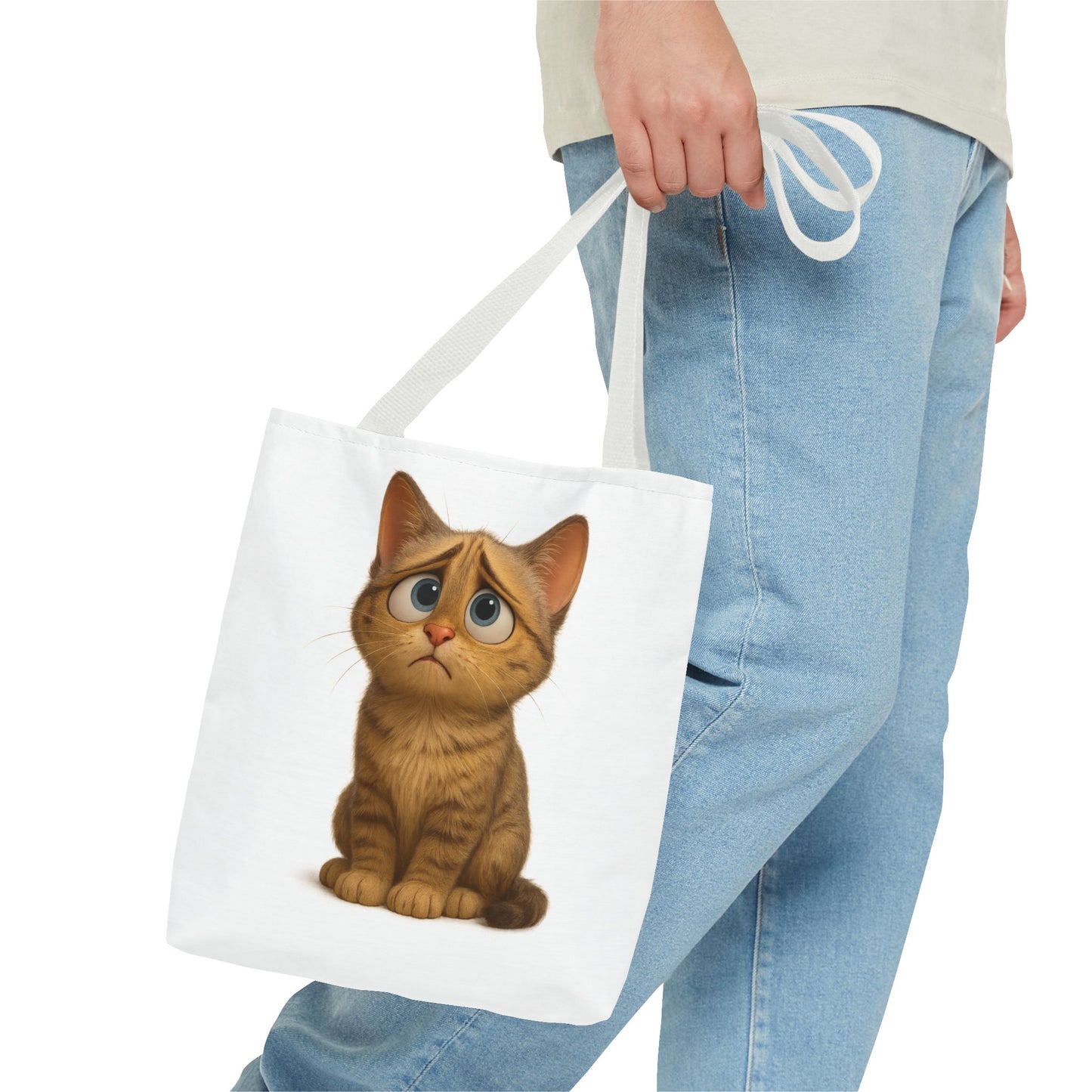 Cute Cat Tote Bag, Animal Lover Gift, Shopping Tote, Reusable Bag, Cute Merchandise, Eco-Friendly Gift