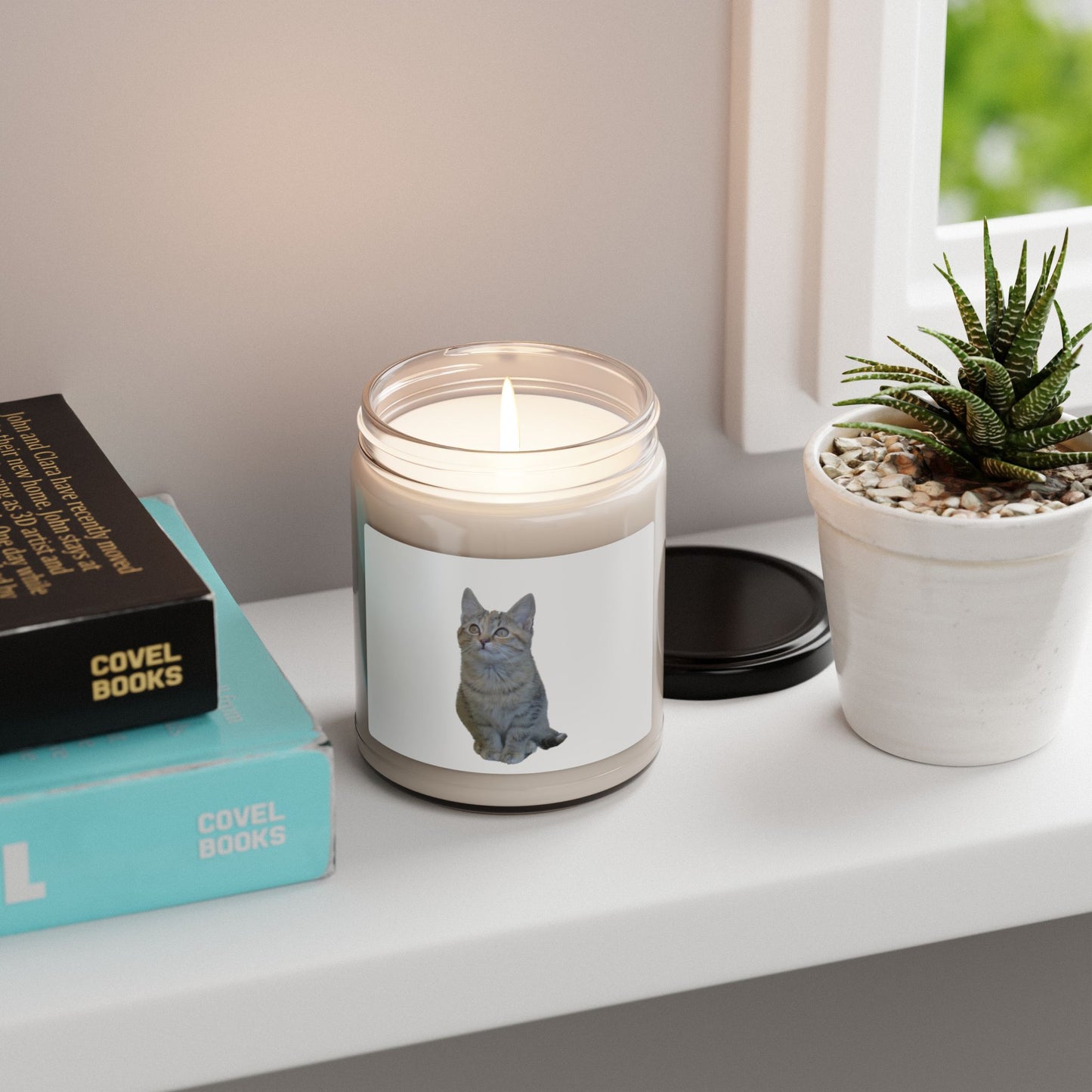 Cat-Themed Scented Soy Candle - 9oz - Perfect for Cat Lovers