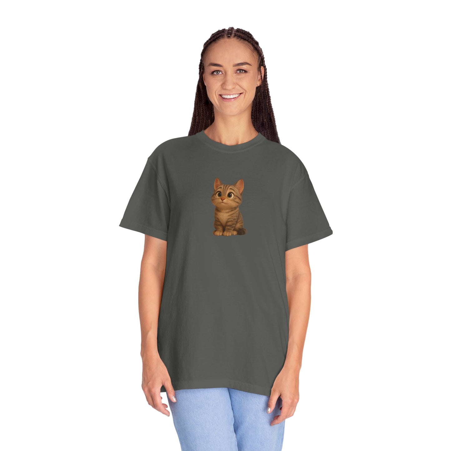 Cute Cat Graphic T-Shirt, Casual Wear, Cat Lover Gift, Everyday Tee, Animal Lover Apparel, Perfect for Birthdays & Holidays