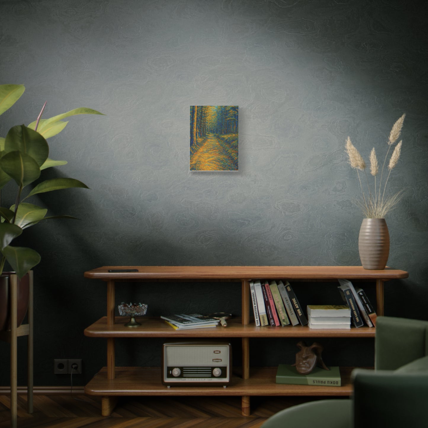 Van Gogh Style Forest Canvas Art | Nature Wall Decor, Home Office Accent, Gift for Nature Lovers, Gallery Wrapped, Living Room Wall Art