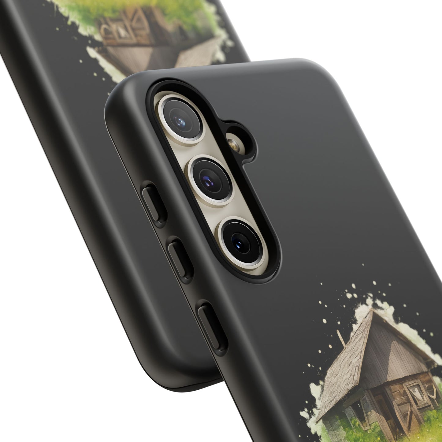 Rustic Farmhouse Phone Case, Cute Cottage Design, Tough Cases for Nature Lovers, Eco-Friendly Gift, Customizable Tech Accessories