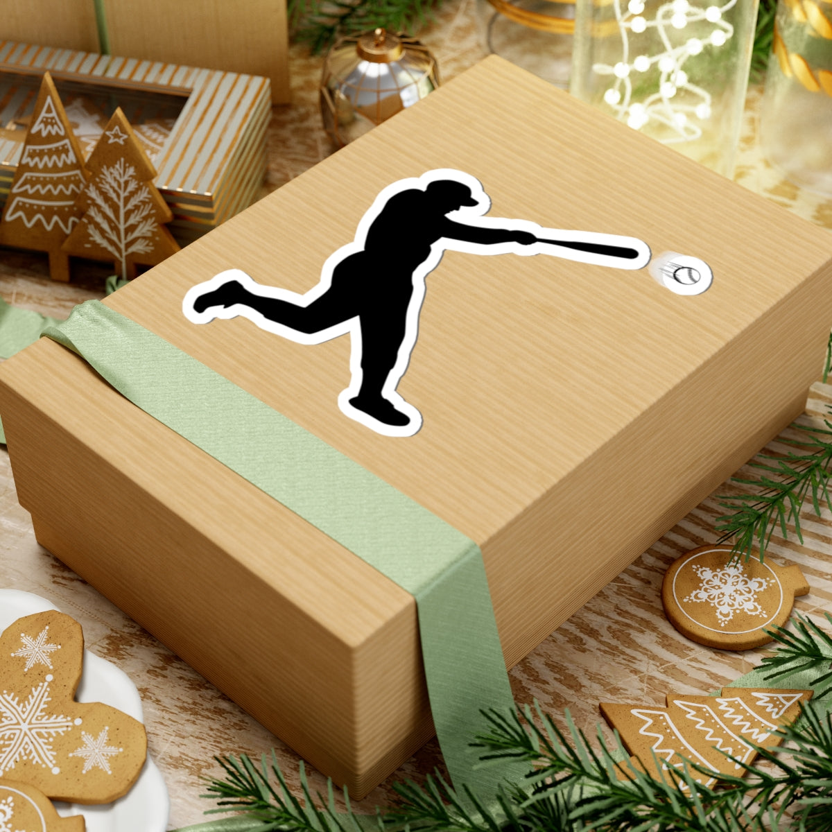 Baseball Player Kiss-Cut Stickers | Sports Decor, Laptop Stickers, Gift for Baseball Fans, Sports Enthusiast Accessories
