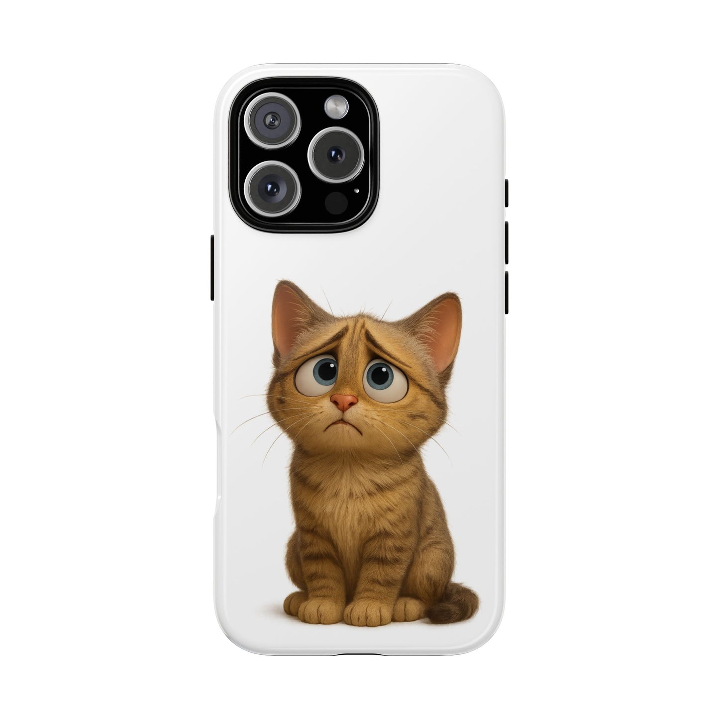 Cute Cat Phone Case, Funny Kitty Case, Animal Lover Gift, Cat Lover Accessory, Unique Cat Design Case, Pet Mom Gift