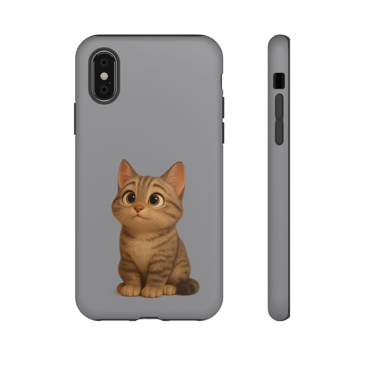 Cute Cat Phone Case, Kawaii Pet Accessory, Gift for Cat Lovers, Animal Phone Cover for Kids, Unique Kitty Design, Birthdays, Holidays