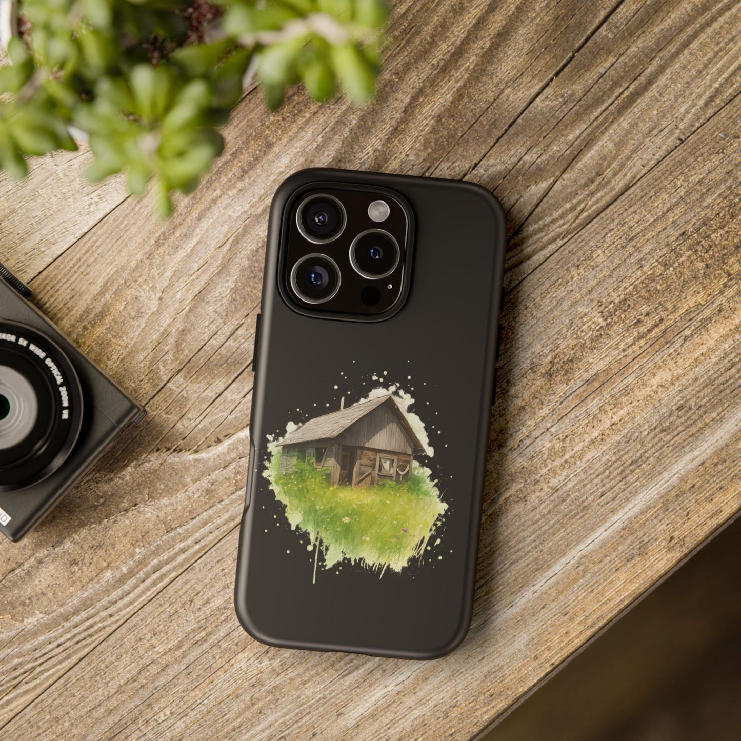 Rustic Farmhouse Phone Case, Cute Cottage Design, Tough Cases for Nature Lovers, Eco-Friendly Gift, Customizable Tech Accessories
