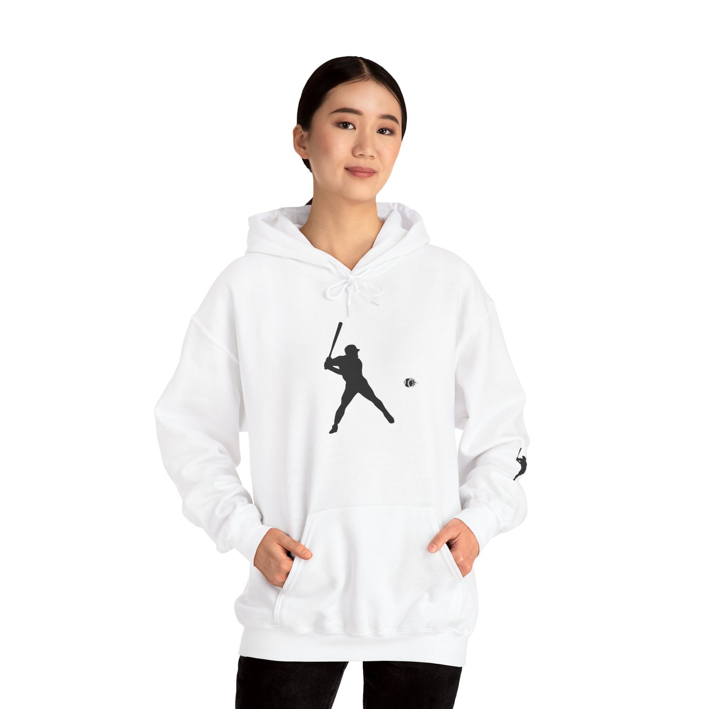 Baseball Themed Unisex Hoodie, Streetwear, Sports Fan Sweatshirt, Gift for Athletes, Casual Wear, Fall Fashion