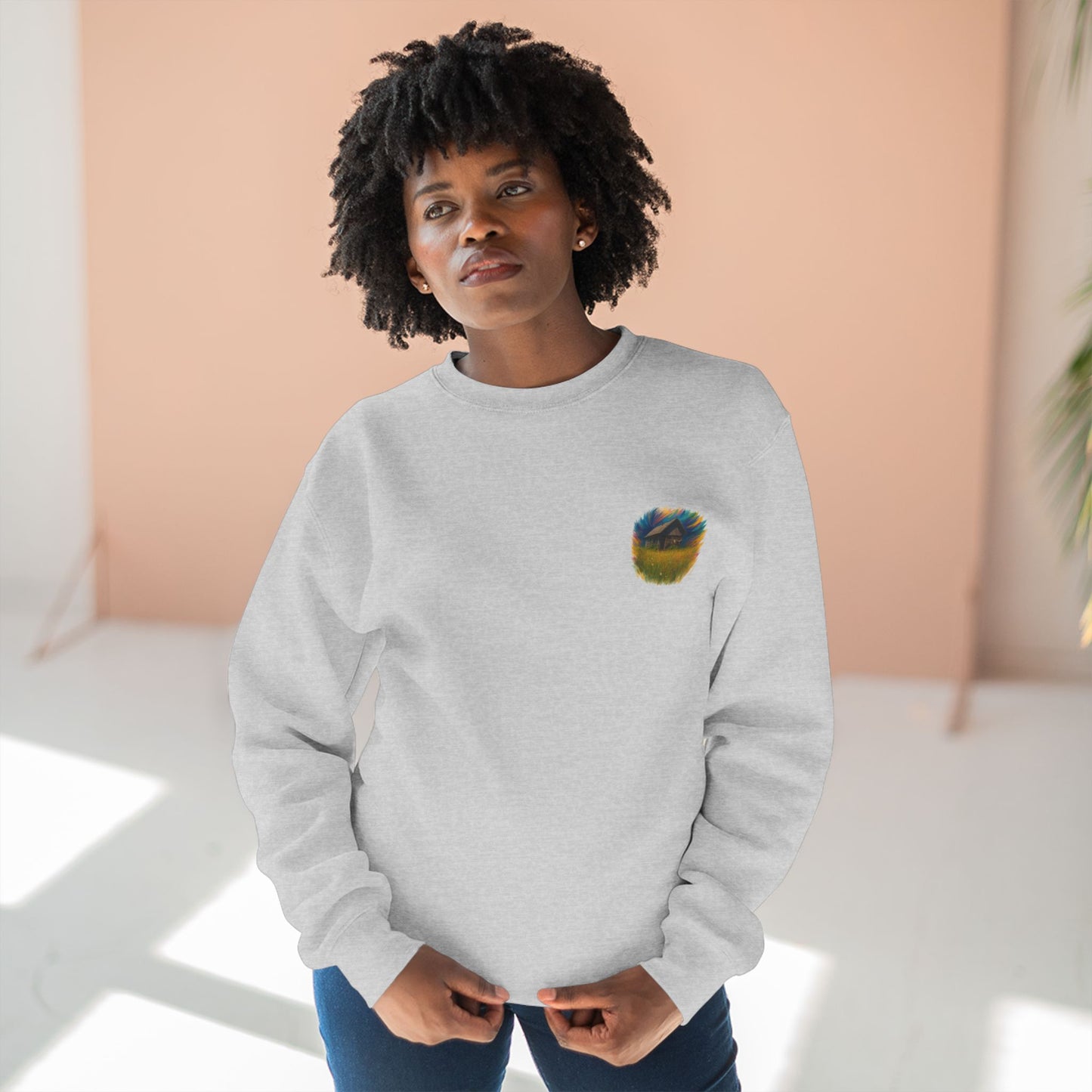 Cozy Dreamers Unisex Crewneck Sweatshirt, Artistic Sweatshirt, Gift for Nature Lovers, Vintage Vibe Apparel, Comfortable Layer, Casual Wear