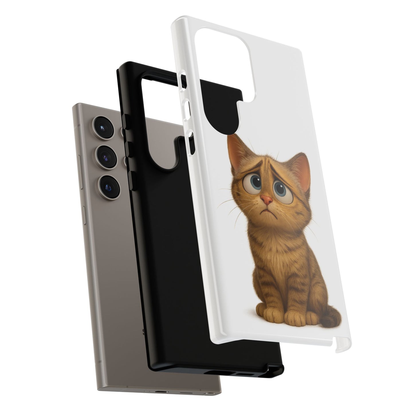 Cute Cat Phone Case, Funny Kitty Case, Animal Lover Gift, Cat Lover Accessory, Unique Cat Design Case, Pet Mom Gift