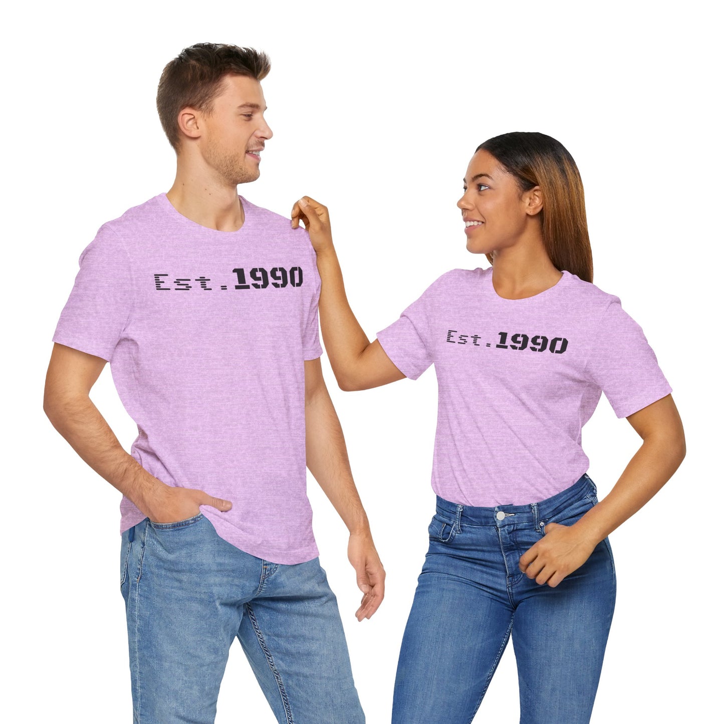 Unisex Est. 1990 Nostalgic Jersey Tee - Perfect Gift, Vintage Style, Retro Fashion, Birthday Celebration, Casual Wear