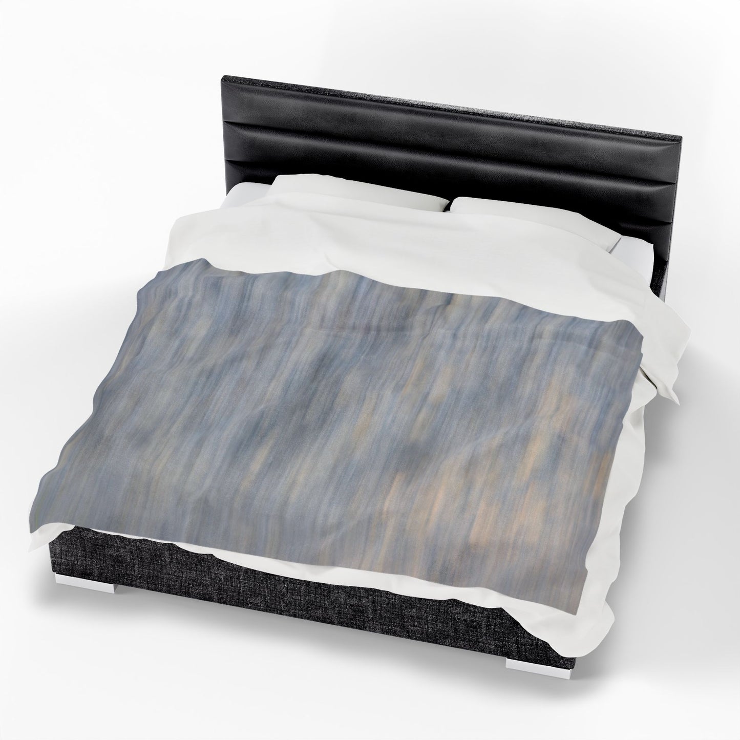 Cozy Velveteen Plush Blanket - Soft Textured Throw for Relaxation & Comfort