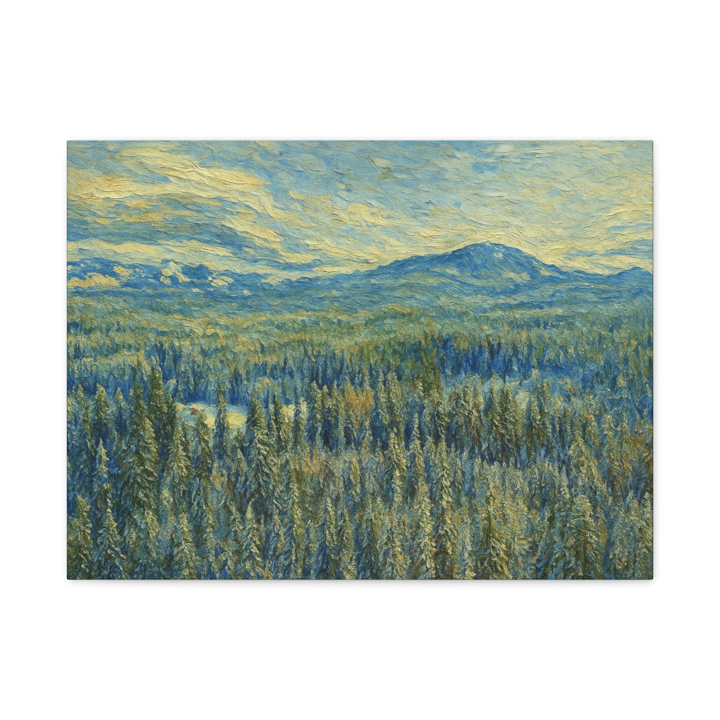 Scenic Landscape Canvas Print, Rustic Home Decor, Wall Art for Nature Lovers, Gift for Art Enthusiasts, Serene Forest Artwork