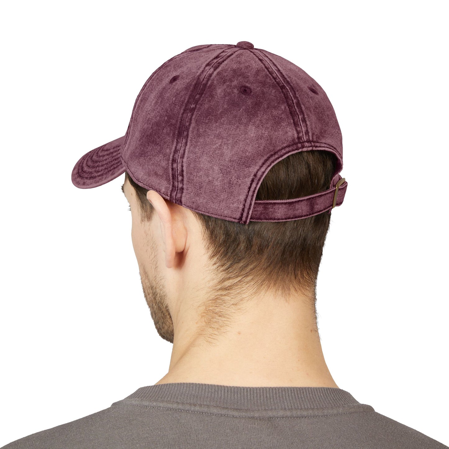 Embroidered Vintage Cap with USA Flag Design