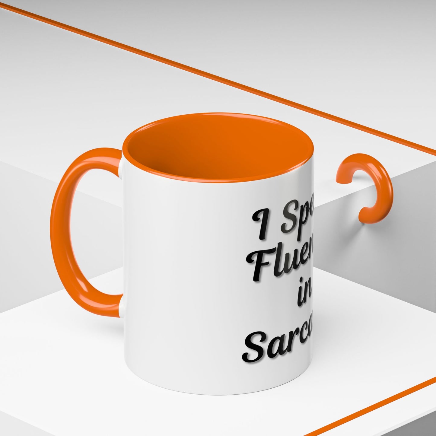 Sarcasm Accent Coffee Mug - I Speak Fluently in Sarcasm - Funny Gift for Coffee Lovers