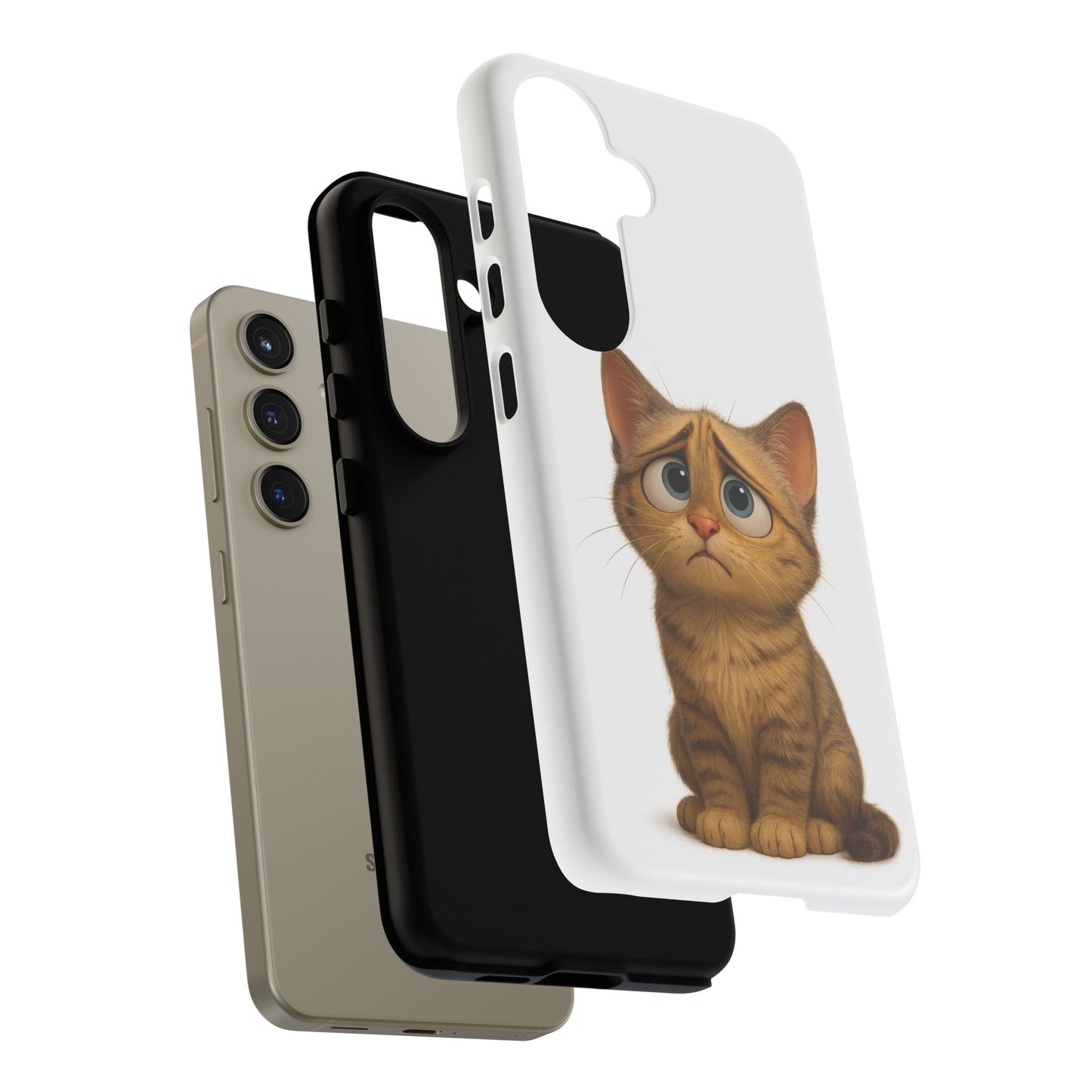 Cute Cat Phone Case, Funny Kitty Case, Animal Lover Gift, Cat Lover Accessory, Unique Cat Design Case, Pet Mom Gift