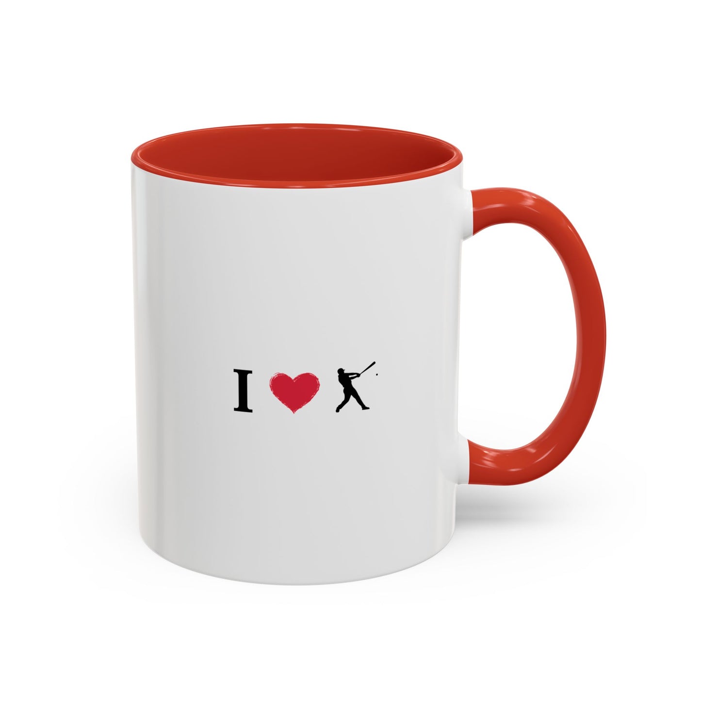 Baseball Love Accent Coffee Mug – Perfect Gift for Sports Fans, Home or Office Use, Great for Birthdays, Anniversaries, and Holidays