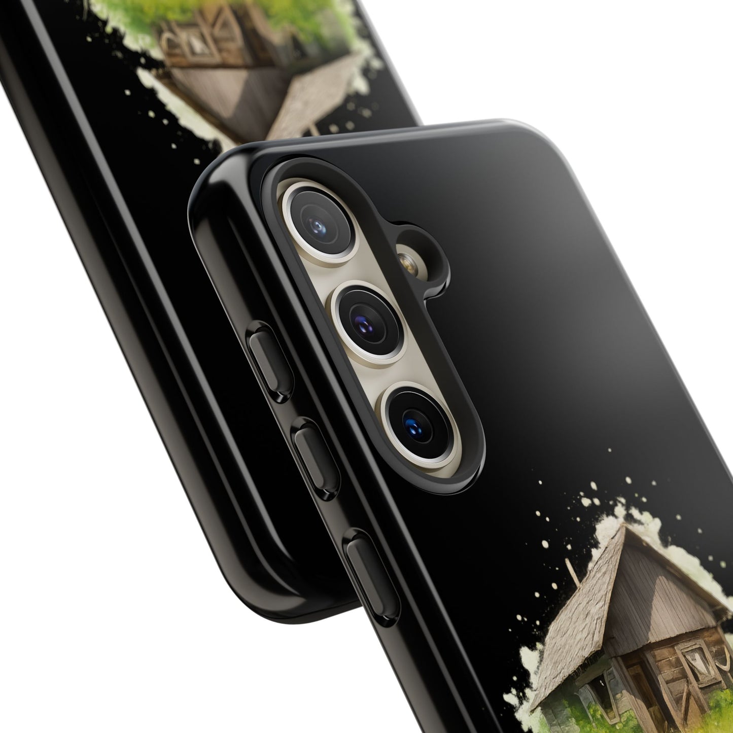 Rustic Farmhouse Phone Case, Cute Cottage Design, Tough Cases for Nature Lovers, Eco-Friendly Gift, Customizable Tech Accessories