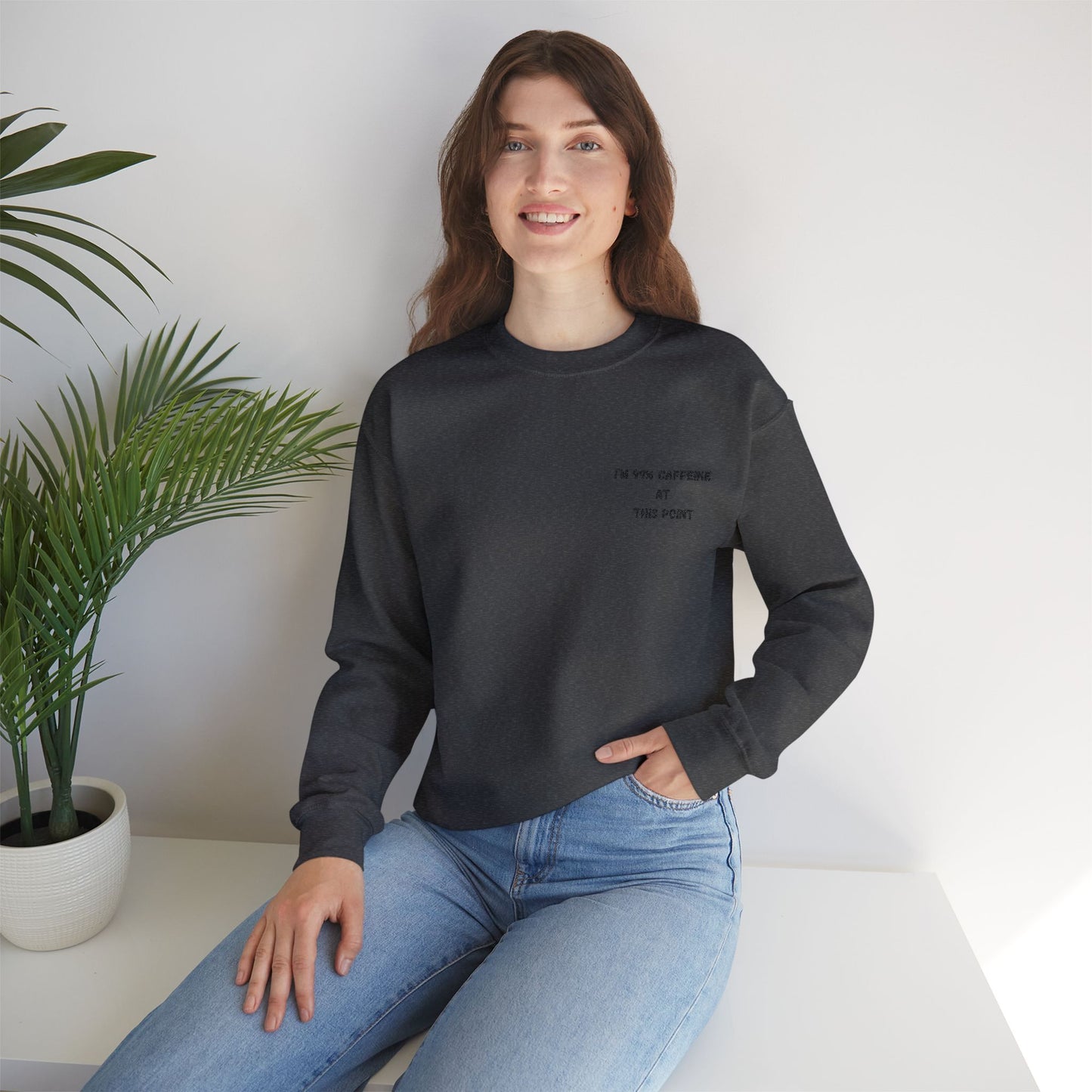 Caffeine Lover's Crewneck Sweatshirt | Unisex Heavy Blend