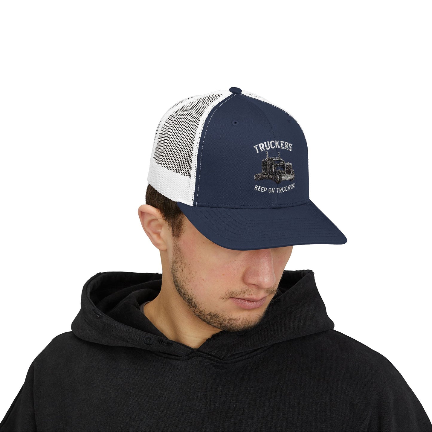 Truck Driver Snapback Cap, Mesh Trucker Hat, Cool Casual Hat, Perfect Gift for Drivers, Trucking Enthusiasts, Outdoor Style