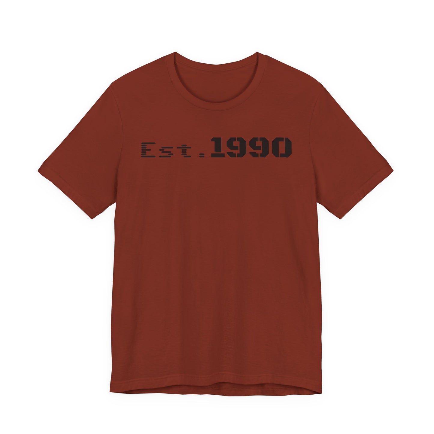 Unisex Est. 1990 Nostalgic Jersey Tee - Perfect Gift, Vintage Style, Retro Fashion, Birthday Celebration, Casual Wear