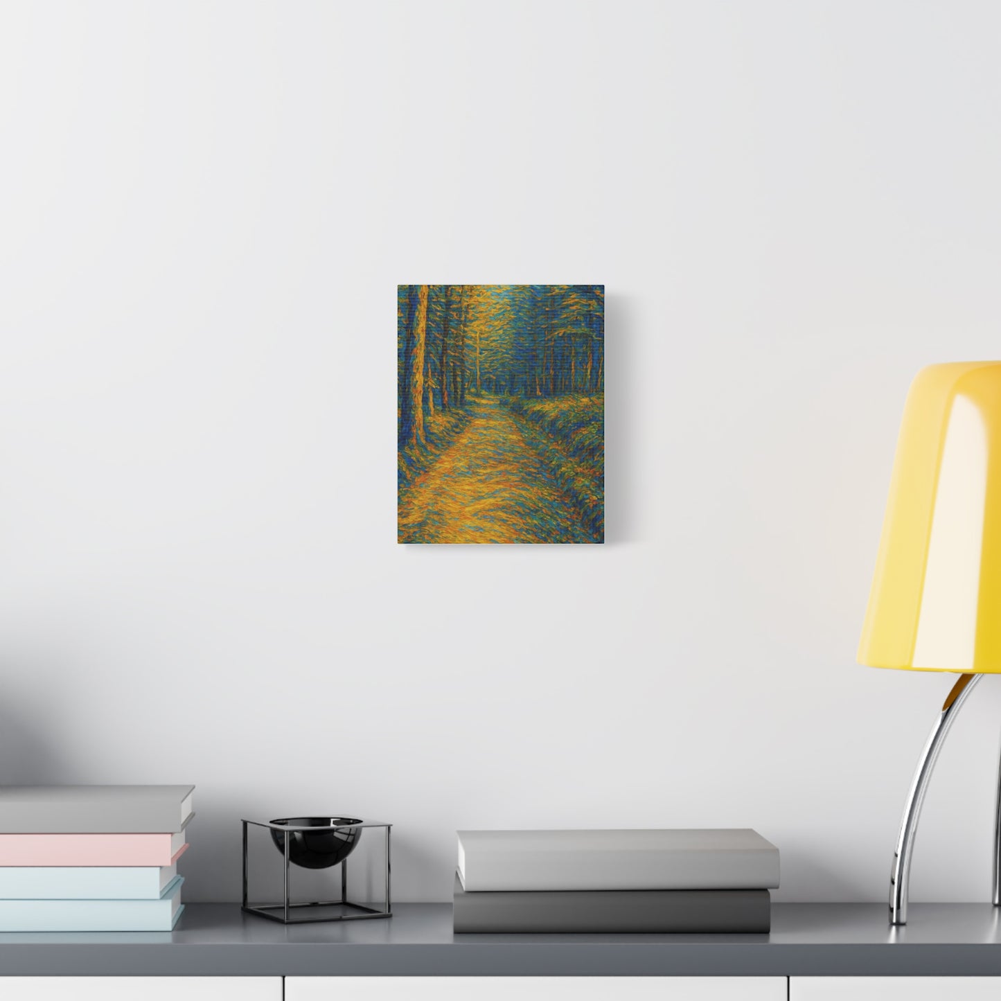 Van Gogh Style Forest Canvas Art | Nature Wall Decor, Home Office Accent, Gift for Nature Lovers, Gallery Wrapped, Living Room Wall Art