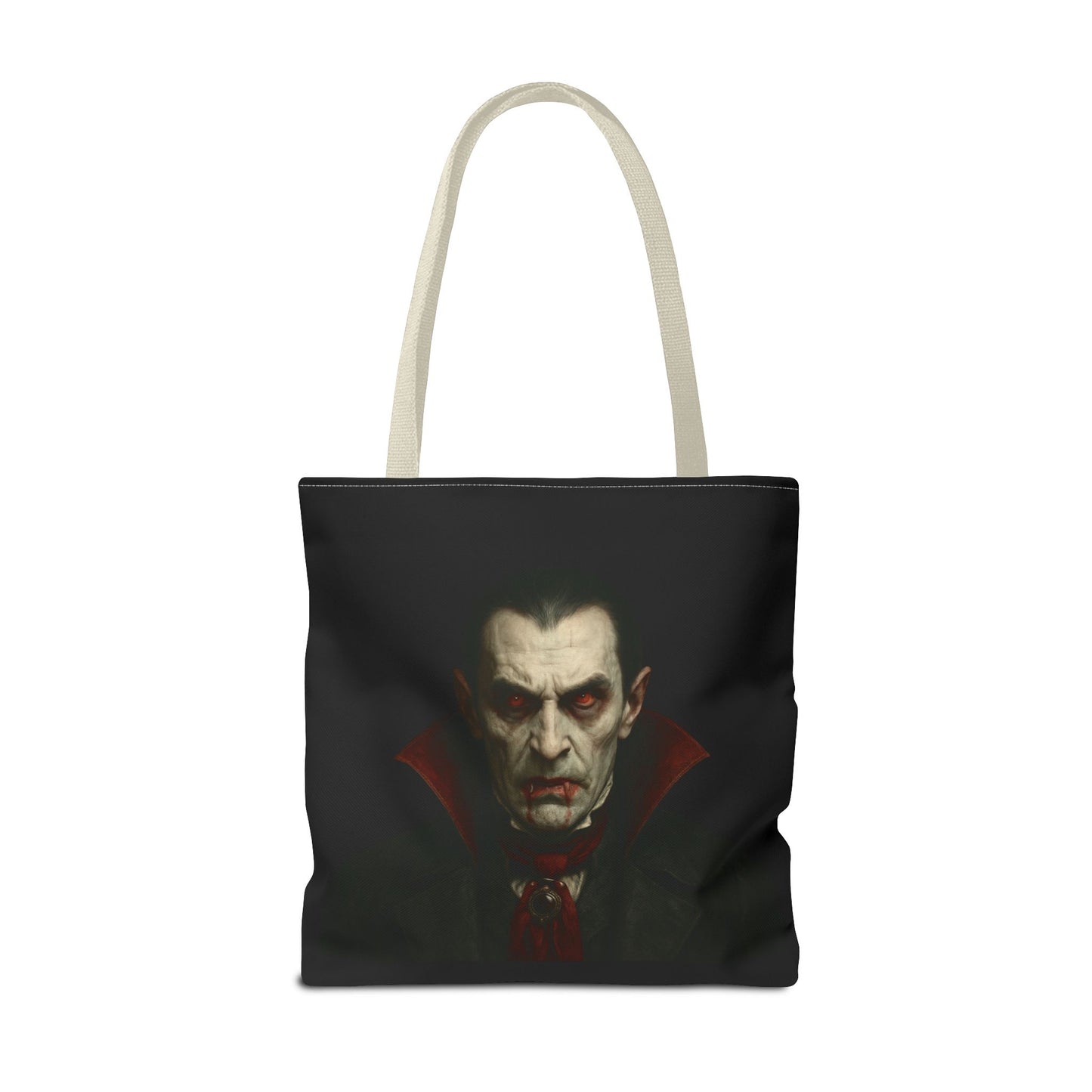 Vampire Haunted Tote Bag, Spooky Shopping Bag, Halloween Accessory, Gothic Style Handbag, Perfect for Halloween Parties, Unisex Tote