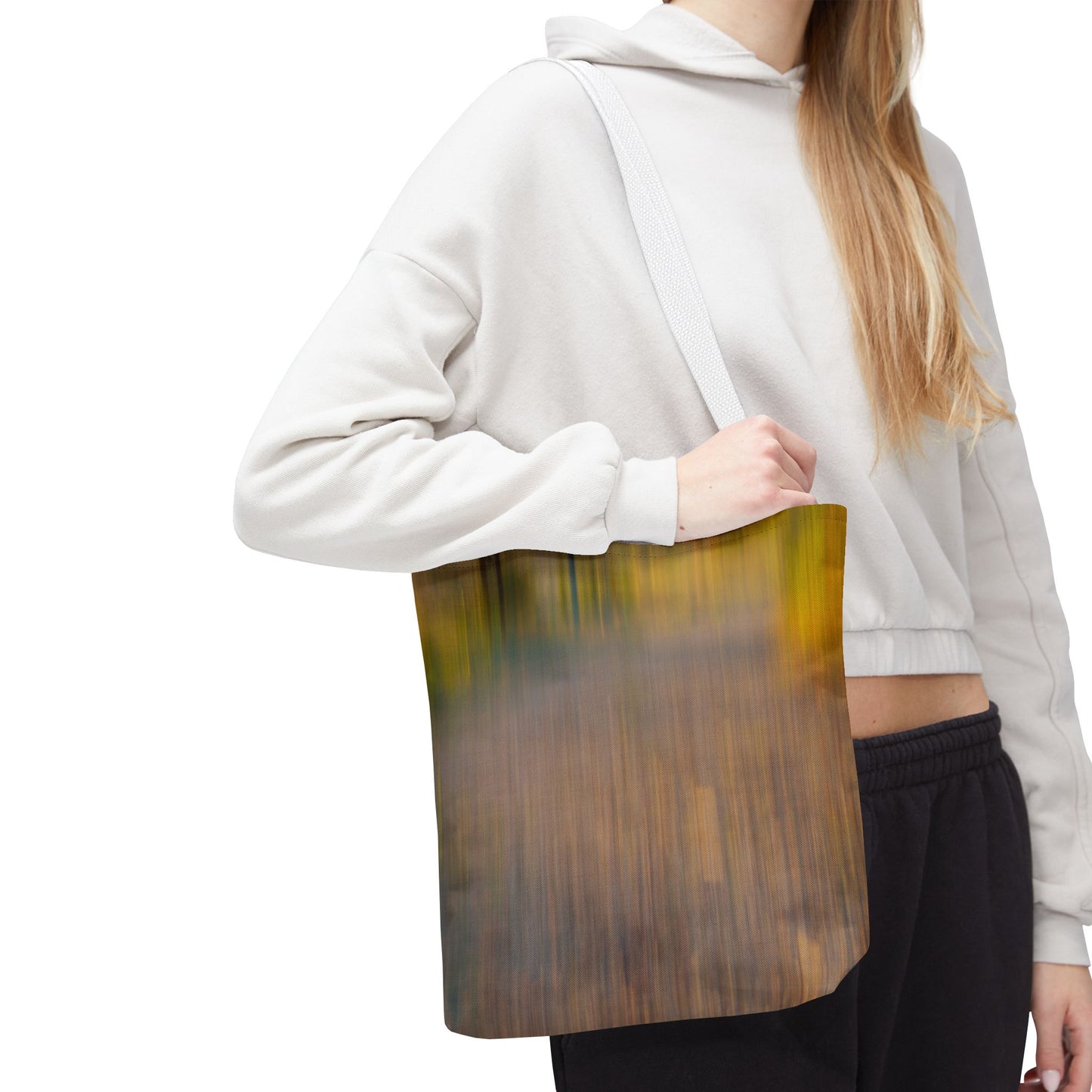 Abstract Art Tote Bag - Stylish and Eco-Friendly Diagonal Stripes for Everyday Use