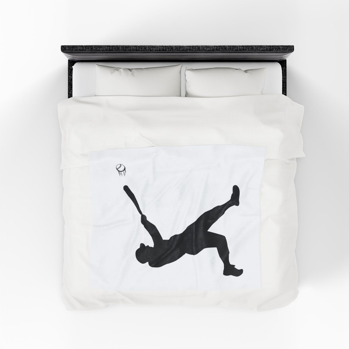 Baseball Velveteen Plush Blanket, Cozy Sports Throw, Soft Blanket for Fans, Great Gift for Baseball Lovers, Home Decor