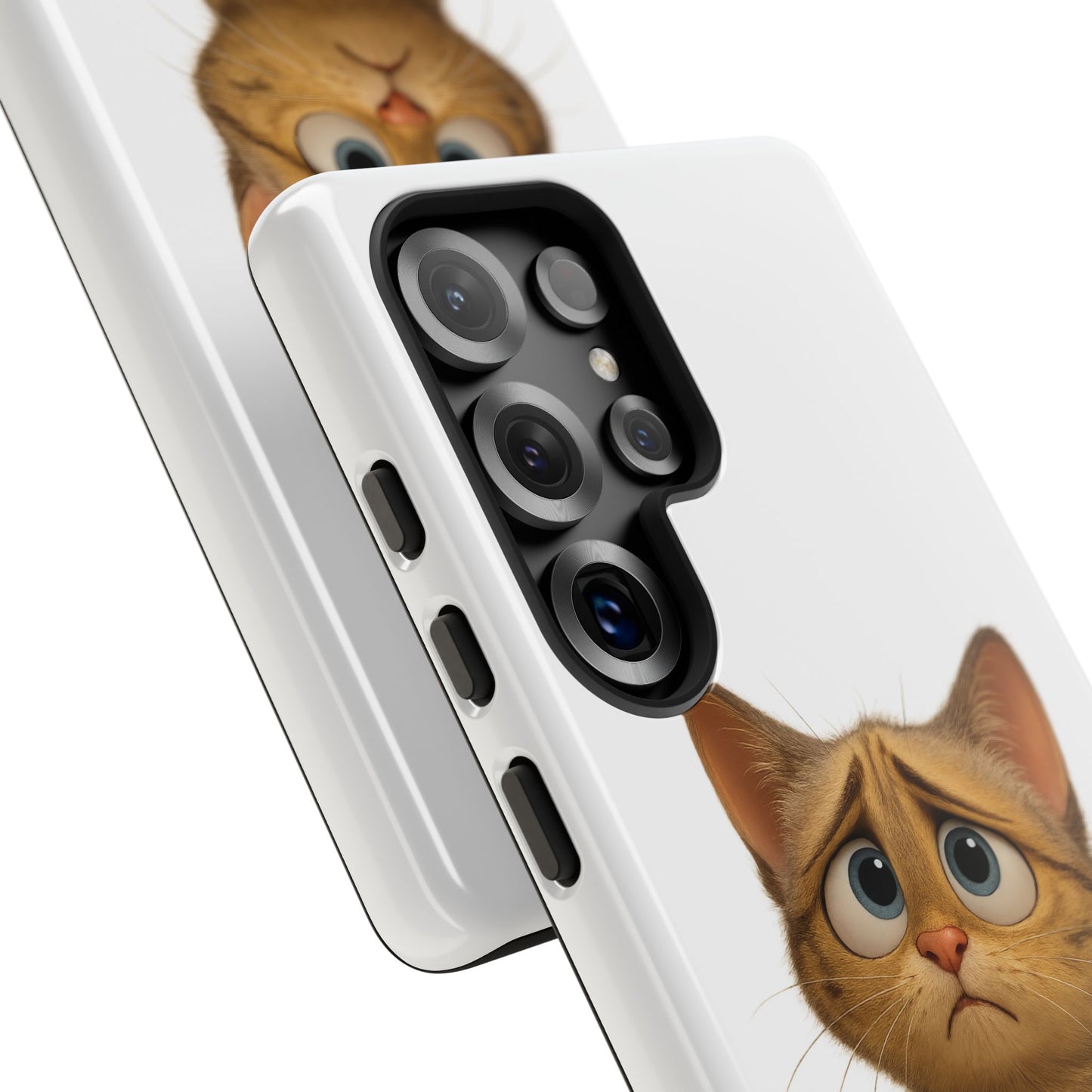 Cute Cat Phone Case, Funny Kitty Case, Animal Lover Gift, Cat Lover Accessory, Unique Cat Design Case, Pet Mom Gift