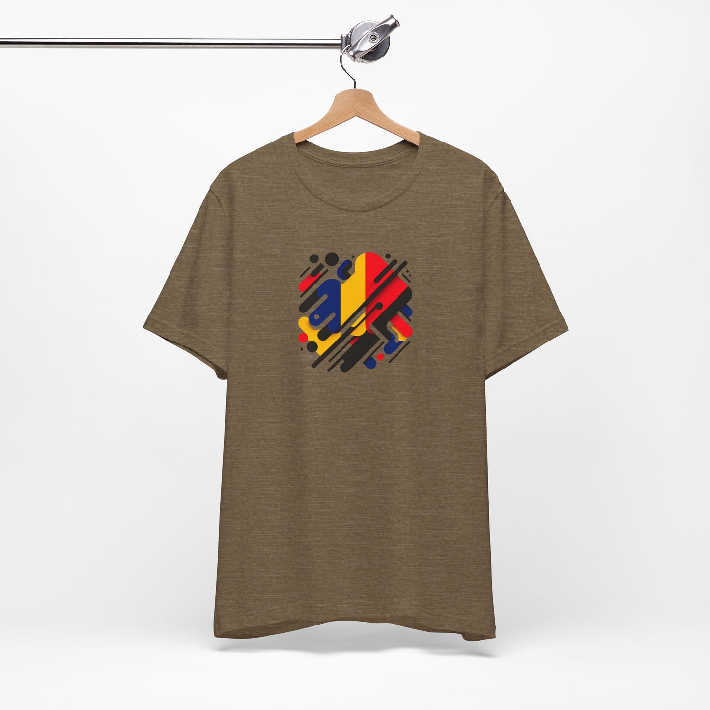 Artistic Heart Unisex Jersey Tee - Vibrant Graphic Tee, Casual Wear, Gift for Art Lovers, Birthday Surprise, Everyday Comfort