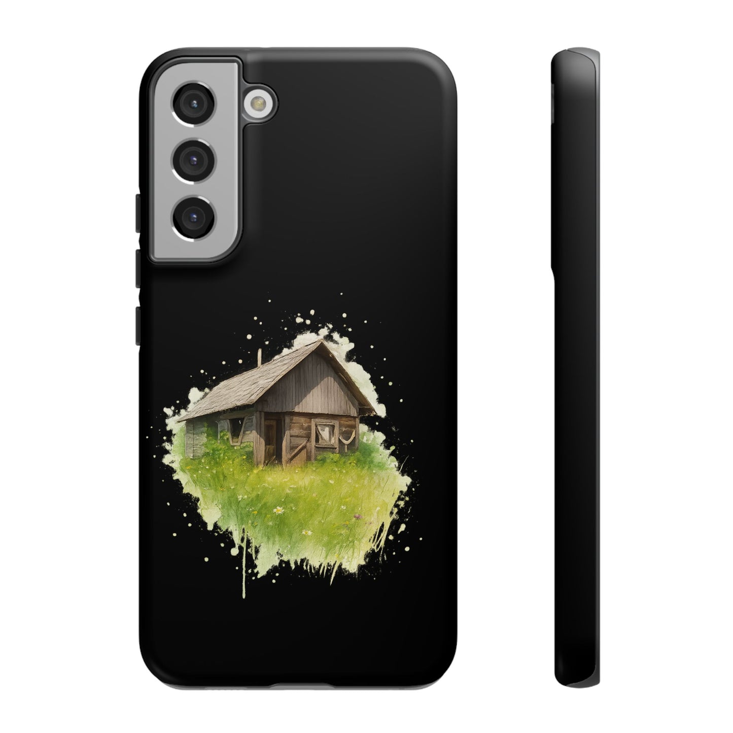 Rustic Farmhouse Phone Case, Cute Cottage Design, Tough Cases for Nature Lovers, Eco-Friendly Gift, Customizable Tech Accessories