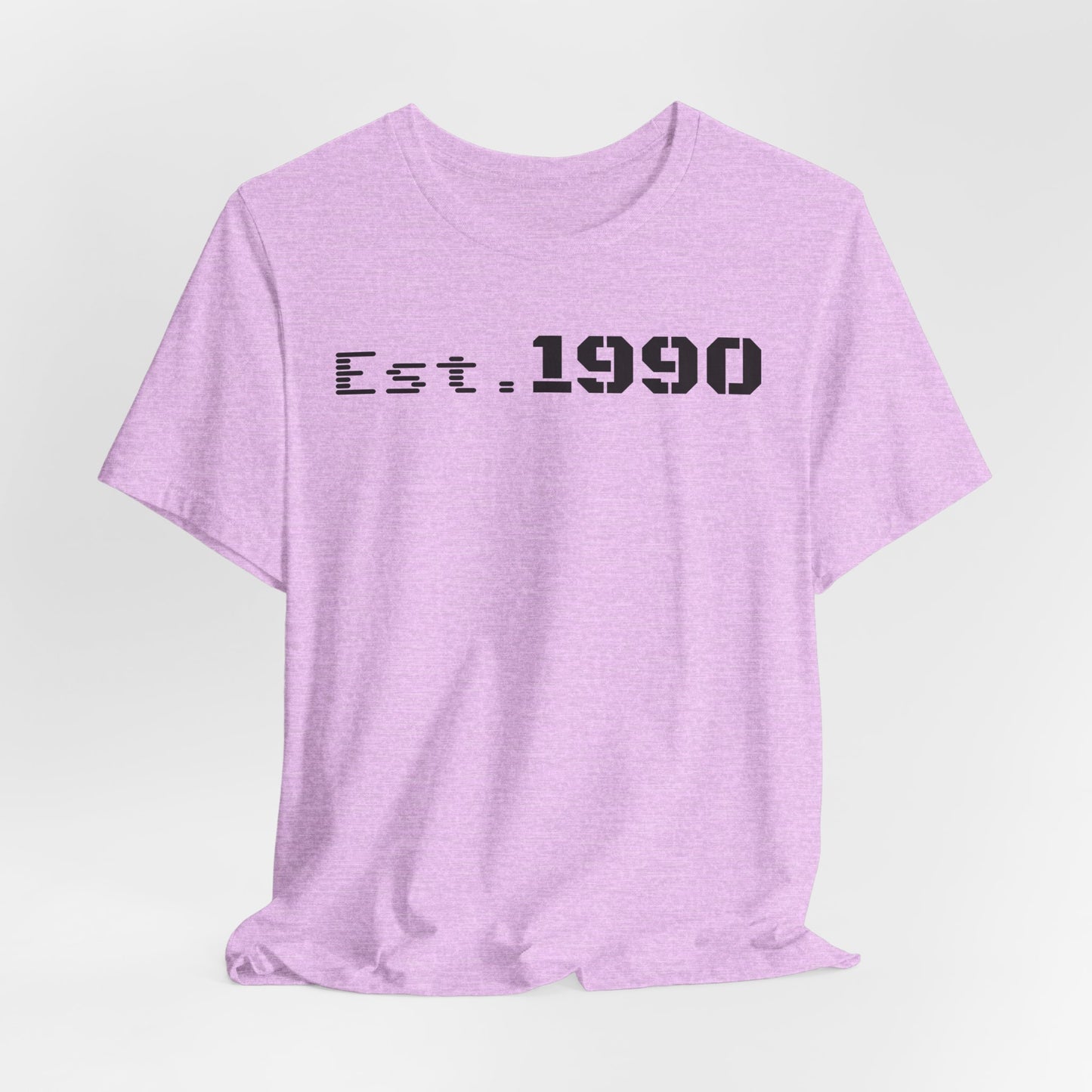 Unisex Est. 1990 Nostalgic Jersey Tee - Perfect Gift, Vintage Style, Retro Fashion, Birthday Celebration, Casual Wear