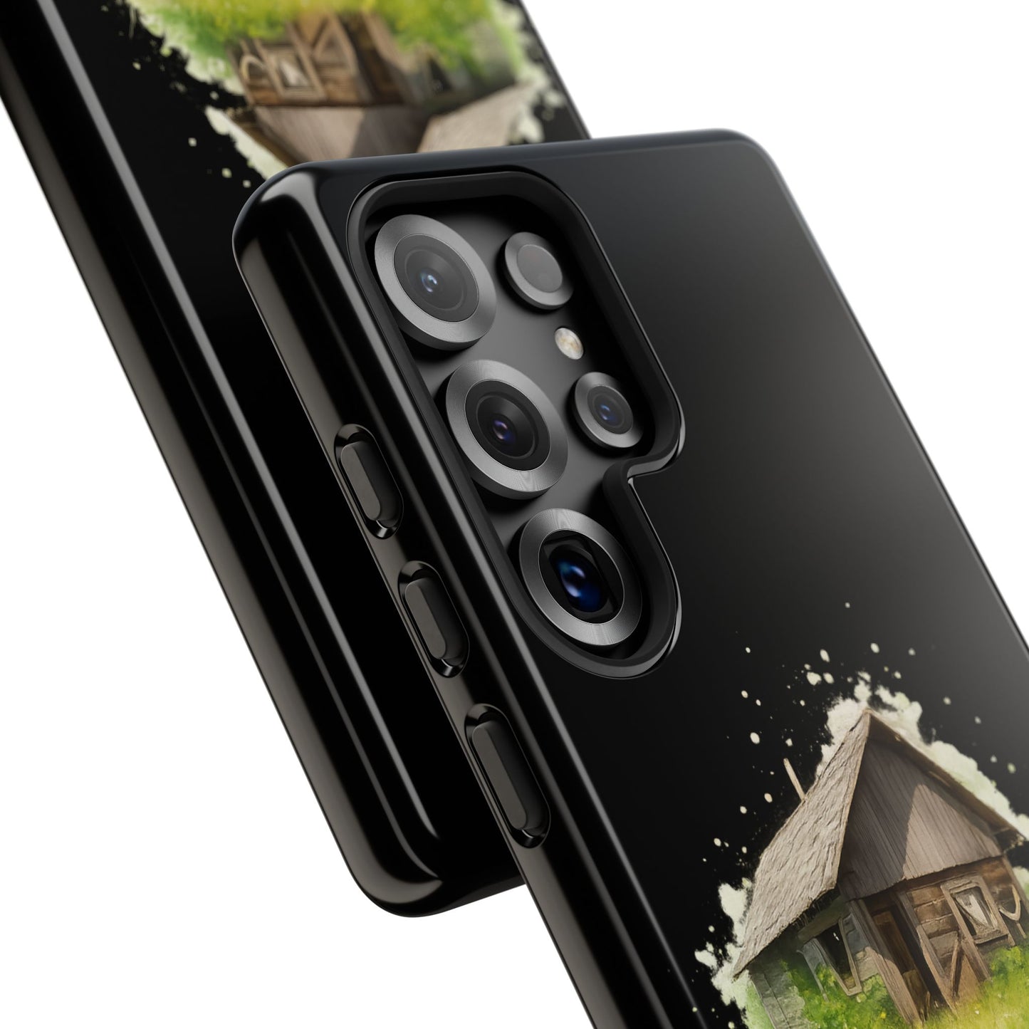 Rustic Farmhouse Phone Case, Cute Cottage Design, Tough Cases for Nature Lovers, Eco-Friendly Gift, Customizable Tech Accessories