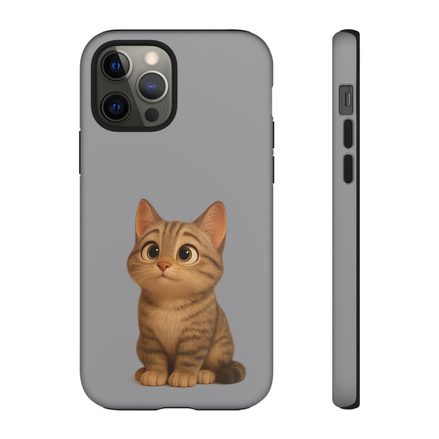 Cute Cat Phone Case, Kawaii Pet Accessory, Gift for Cat Lovers, Animal Phone Cover for Kids, Unique Kitty Design, Birthdays, Holidays